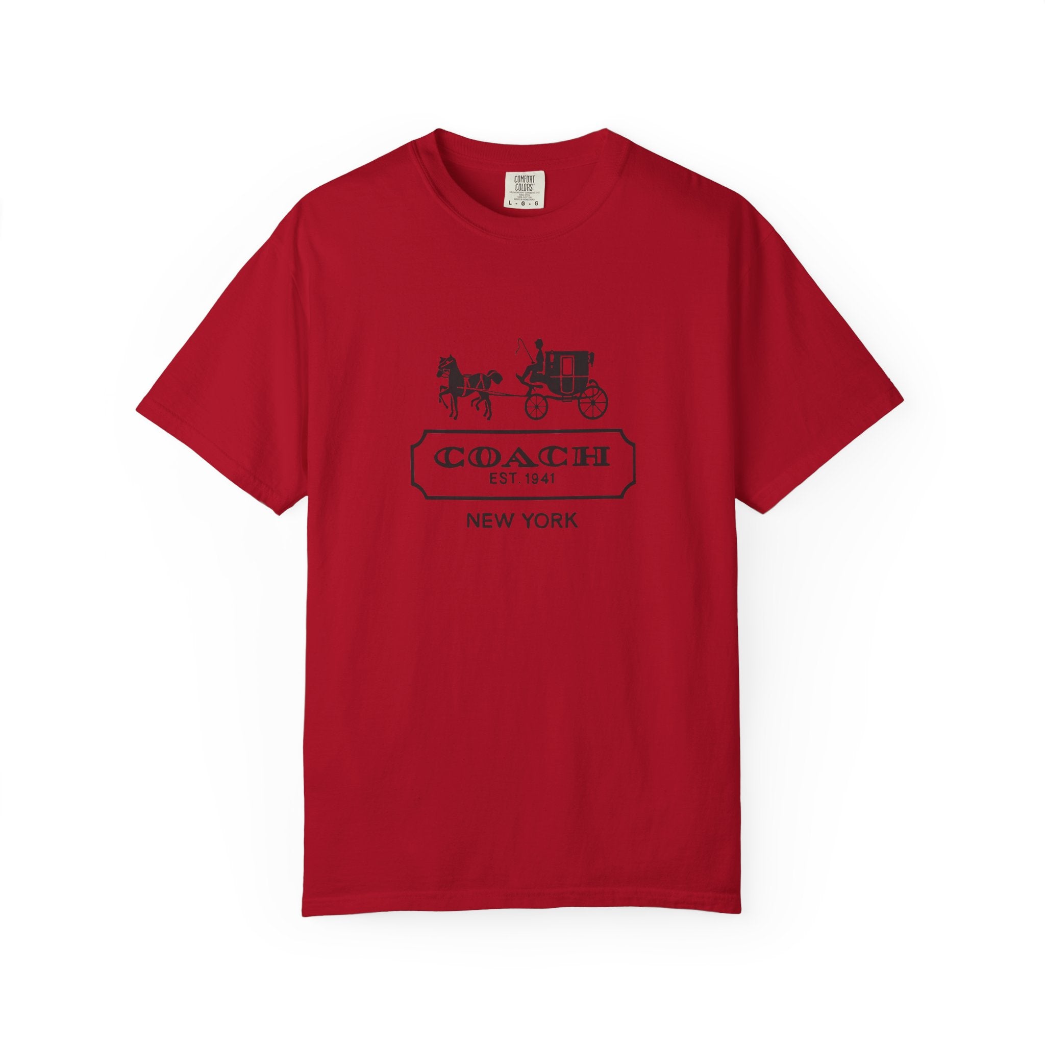 New York Coach Graphic Tee, Vintage-Inspired, Unisex