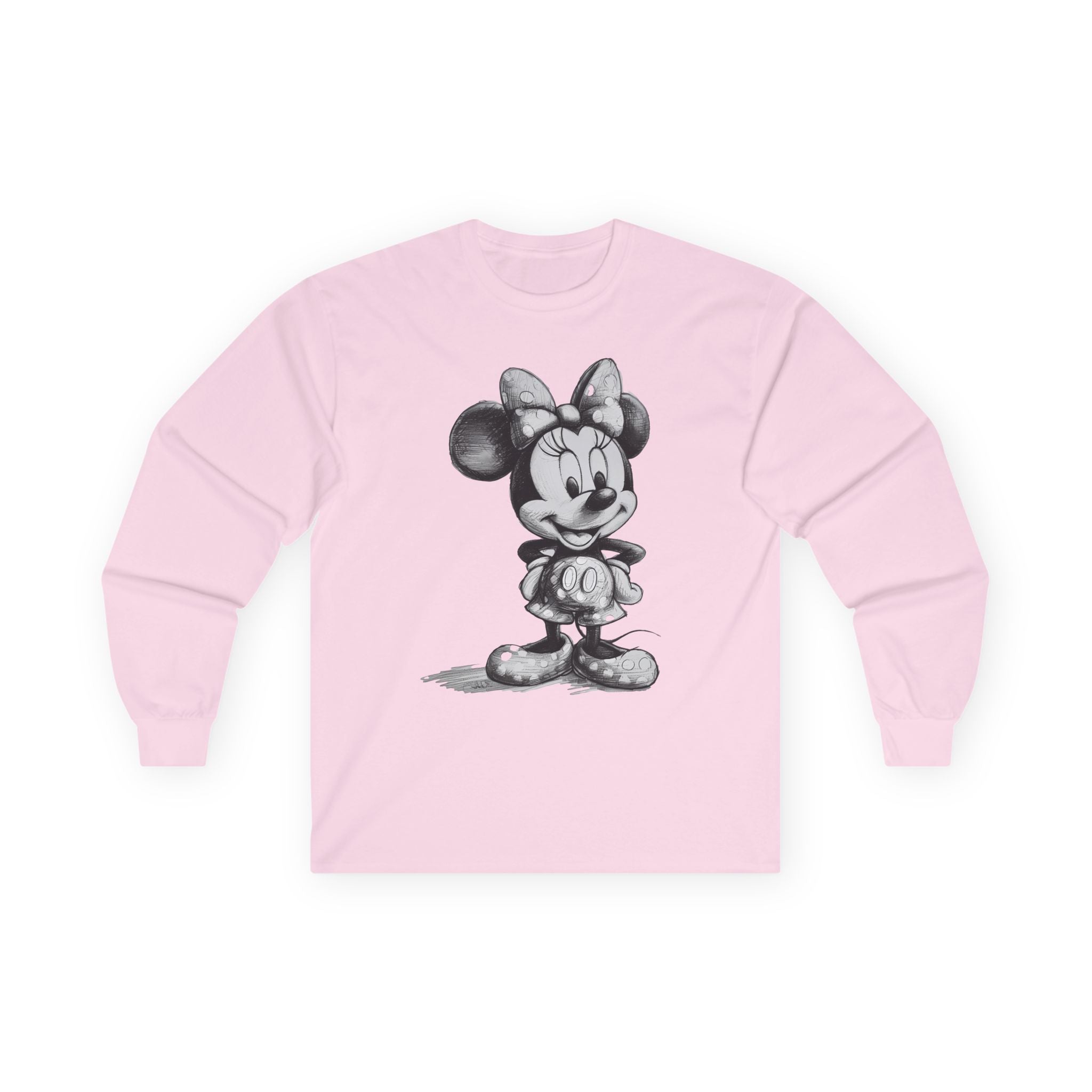 Cute Minnie Mouse Long Sleeve Tee