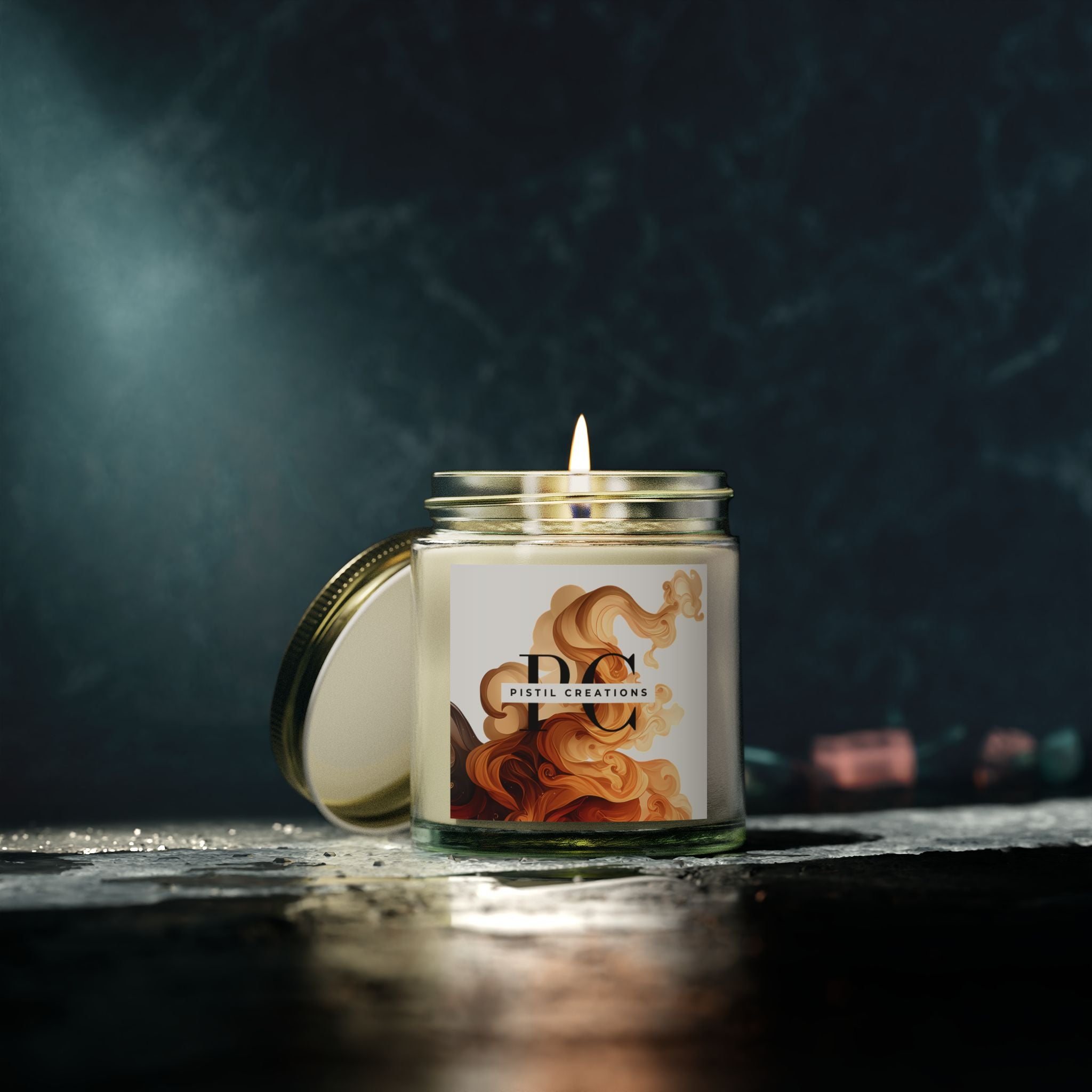Coconut Apricot Wax Candles, scented/unscented