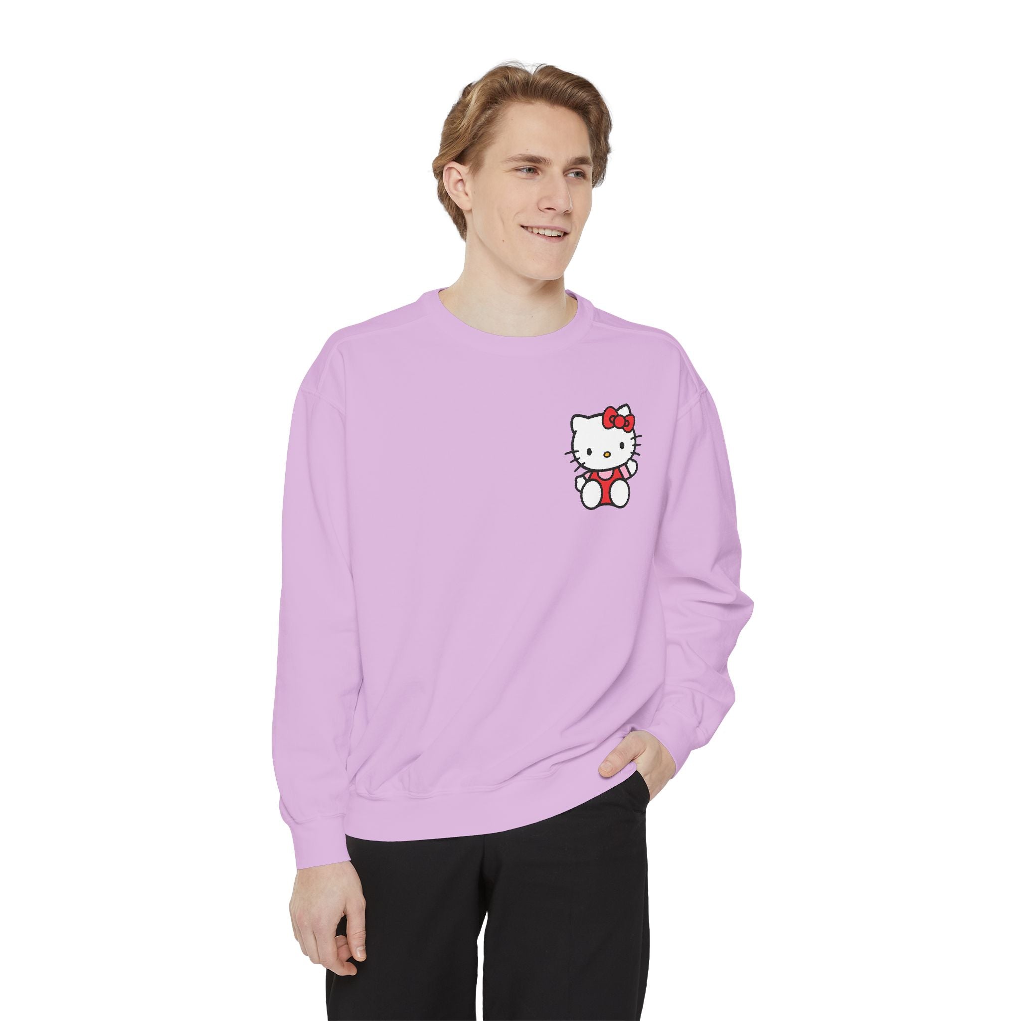 Hello Kitty Unisex Garment-Dyed Sweatshirt