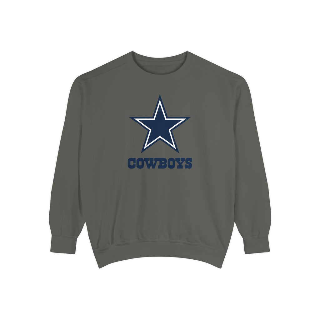 Cowboys, Unisex Garment-Dyed Sweatshirt