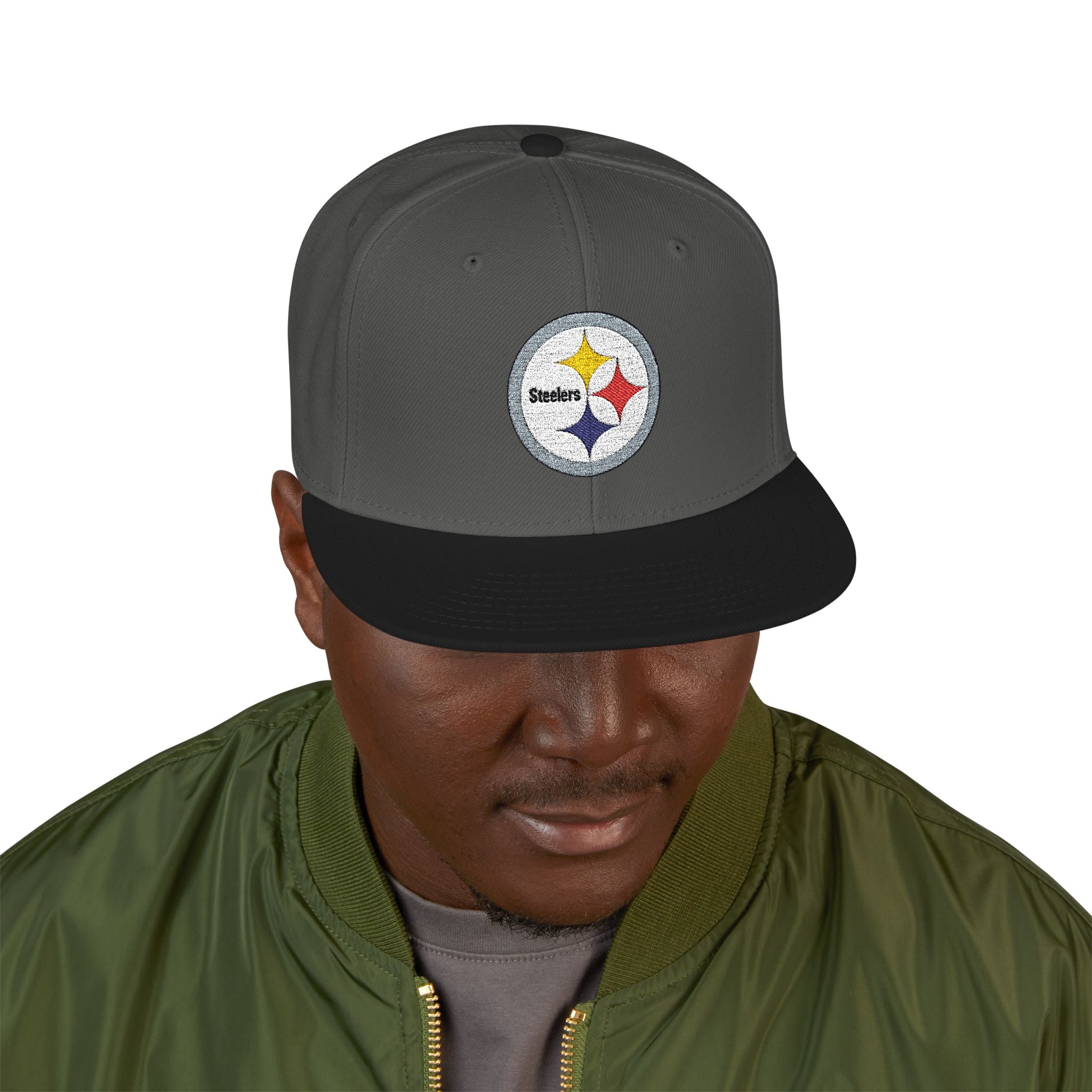 Steelers Embroidered Snapback Cap