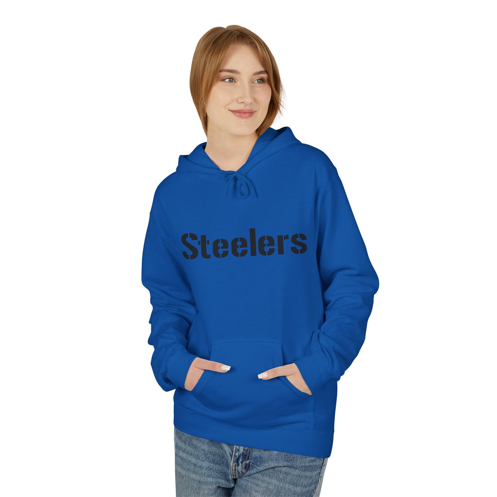 Cozy Steelers Fleece Hoodie, Unisex