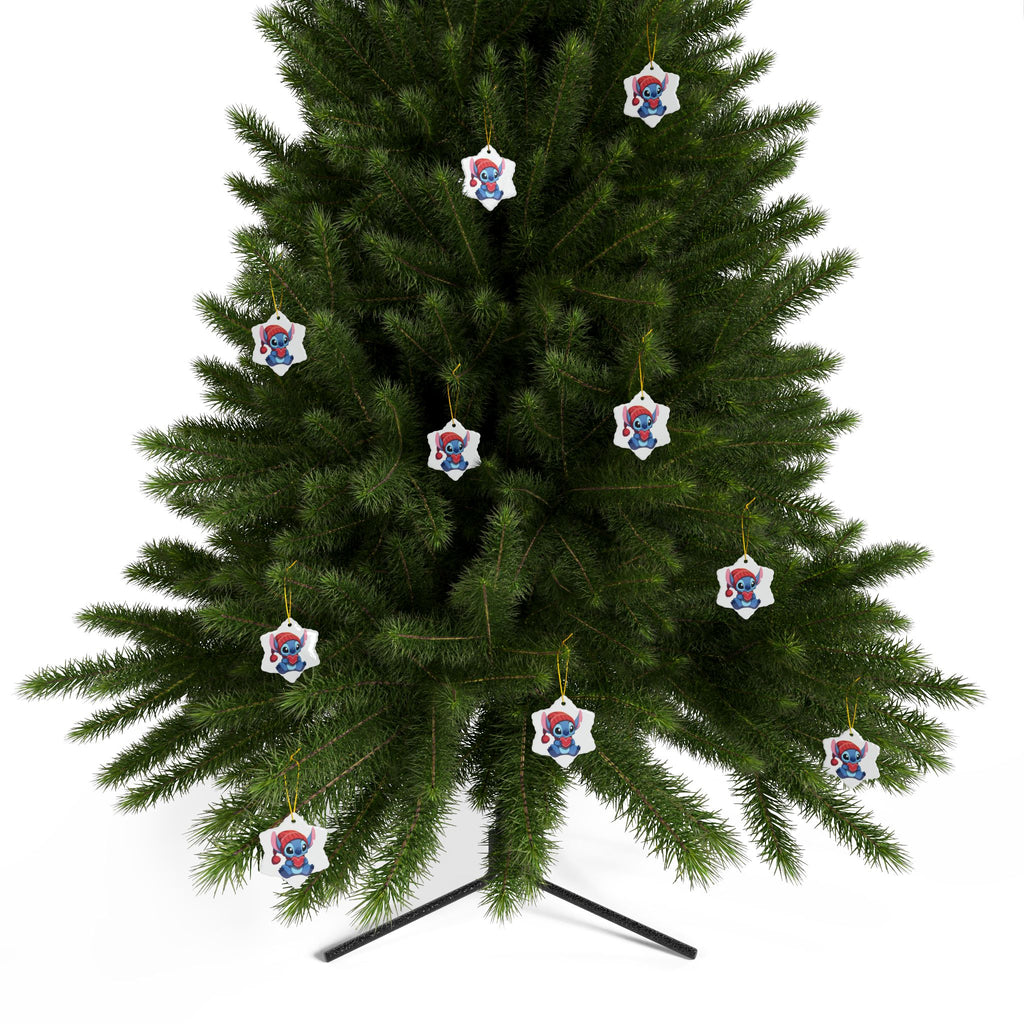 Stitch Ceramic Ornaments, 2-Side Print