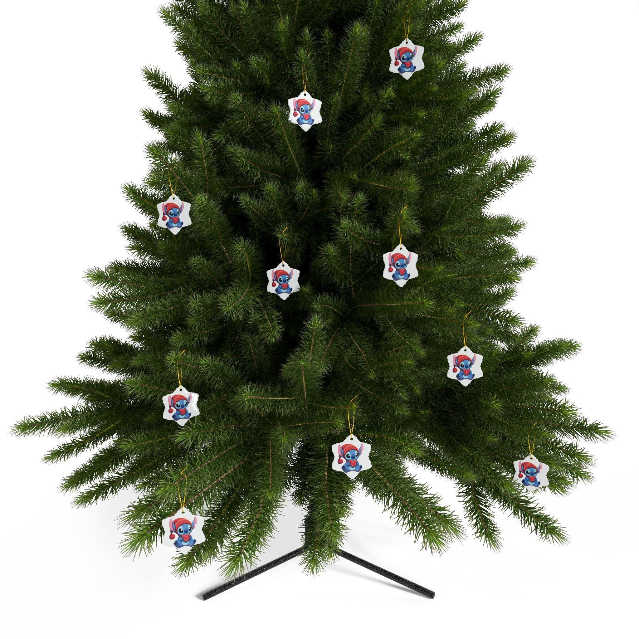 Stitch Ceramic Ornaments, 2-Side Print