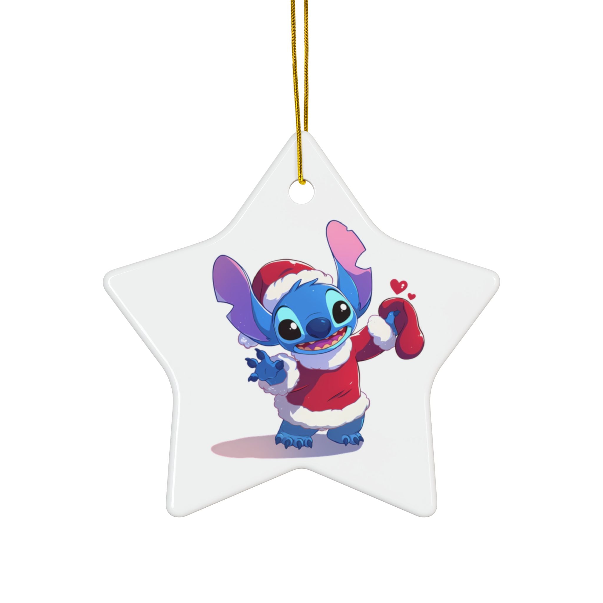 Stitch Ceramic Ornaments, 2-Side Print