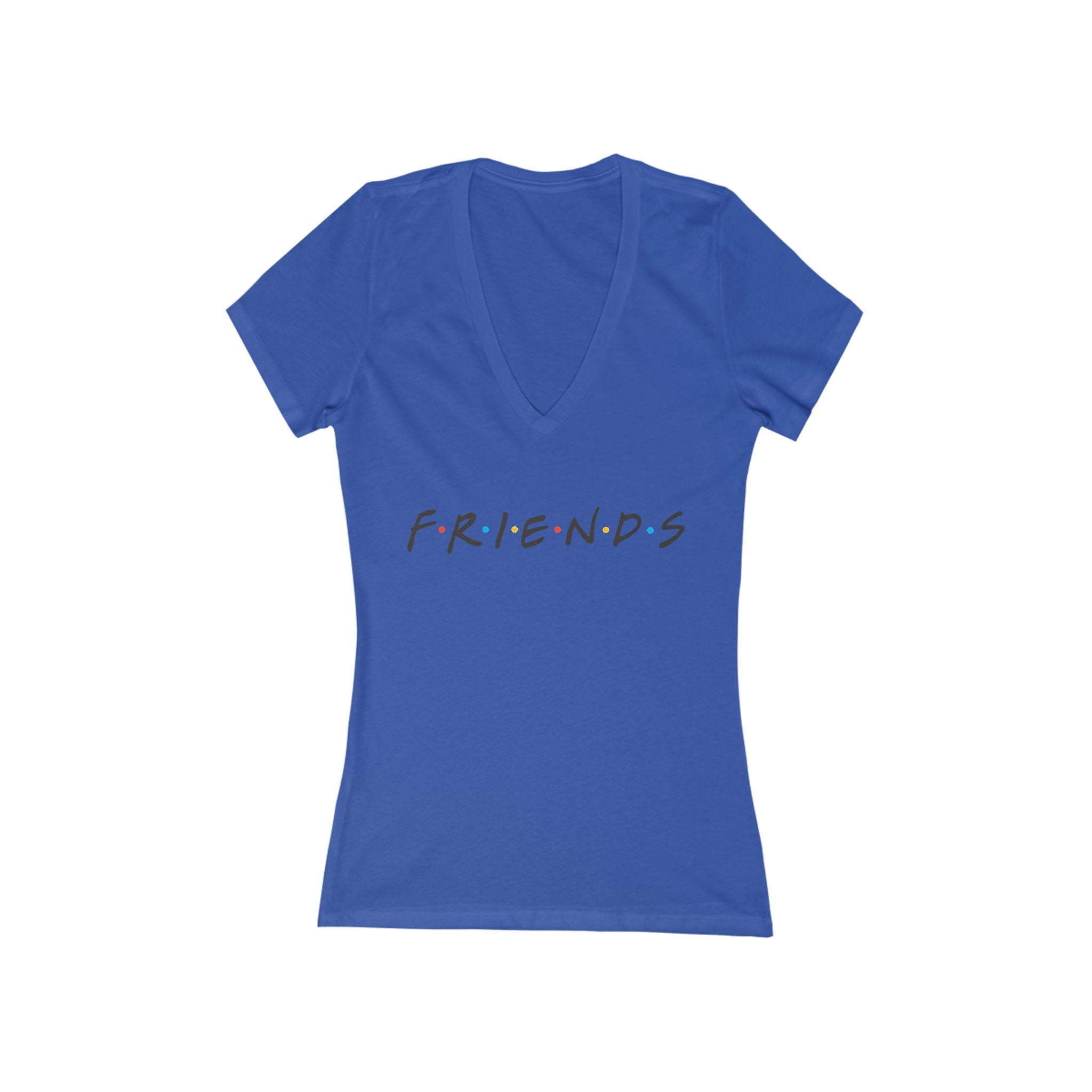 Friends Graphic Deep V-Neck Tee for Women