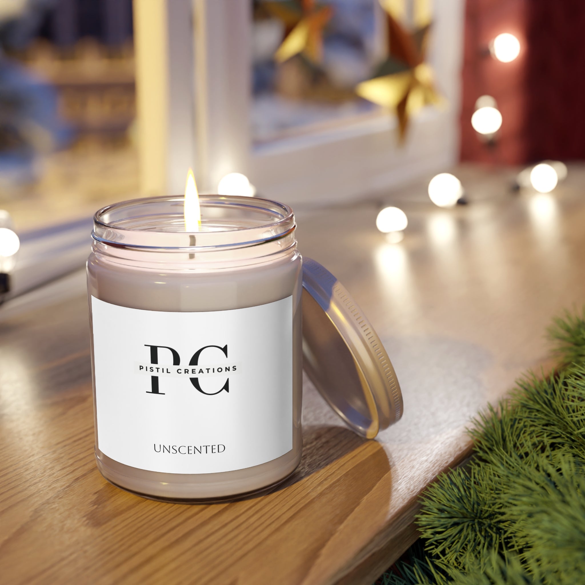 Spiced Pumpkin Ginger, Fresh Balsam pine, Vanilla, Scented Soy Candle