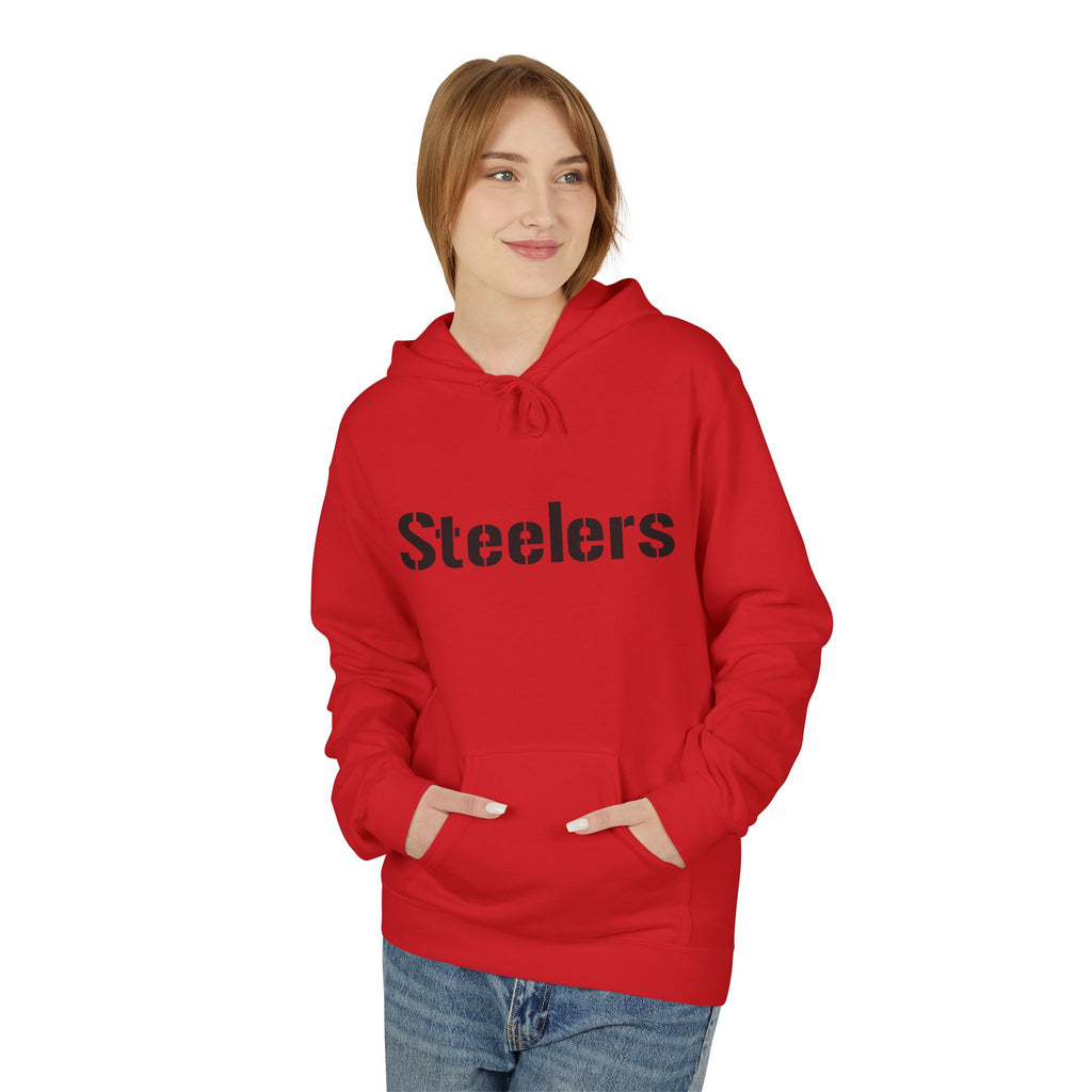 Cozy Steelers Fleece Hoodie, Unisex
