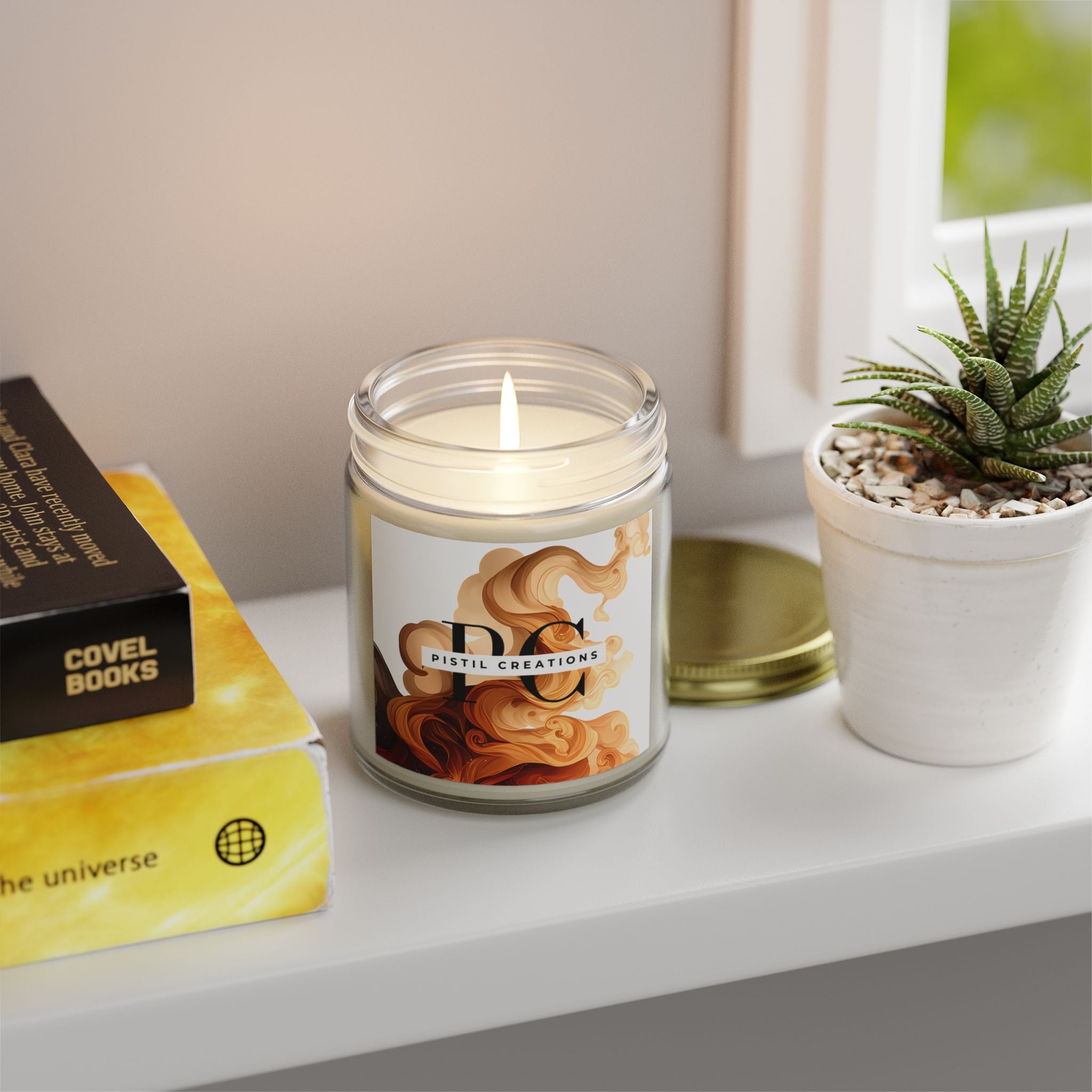 Coconut Apricot Wax Candles, scented/unscented