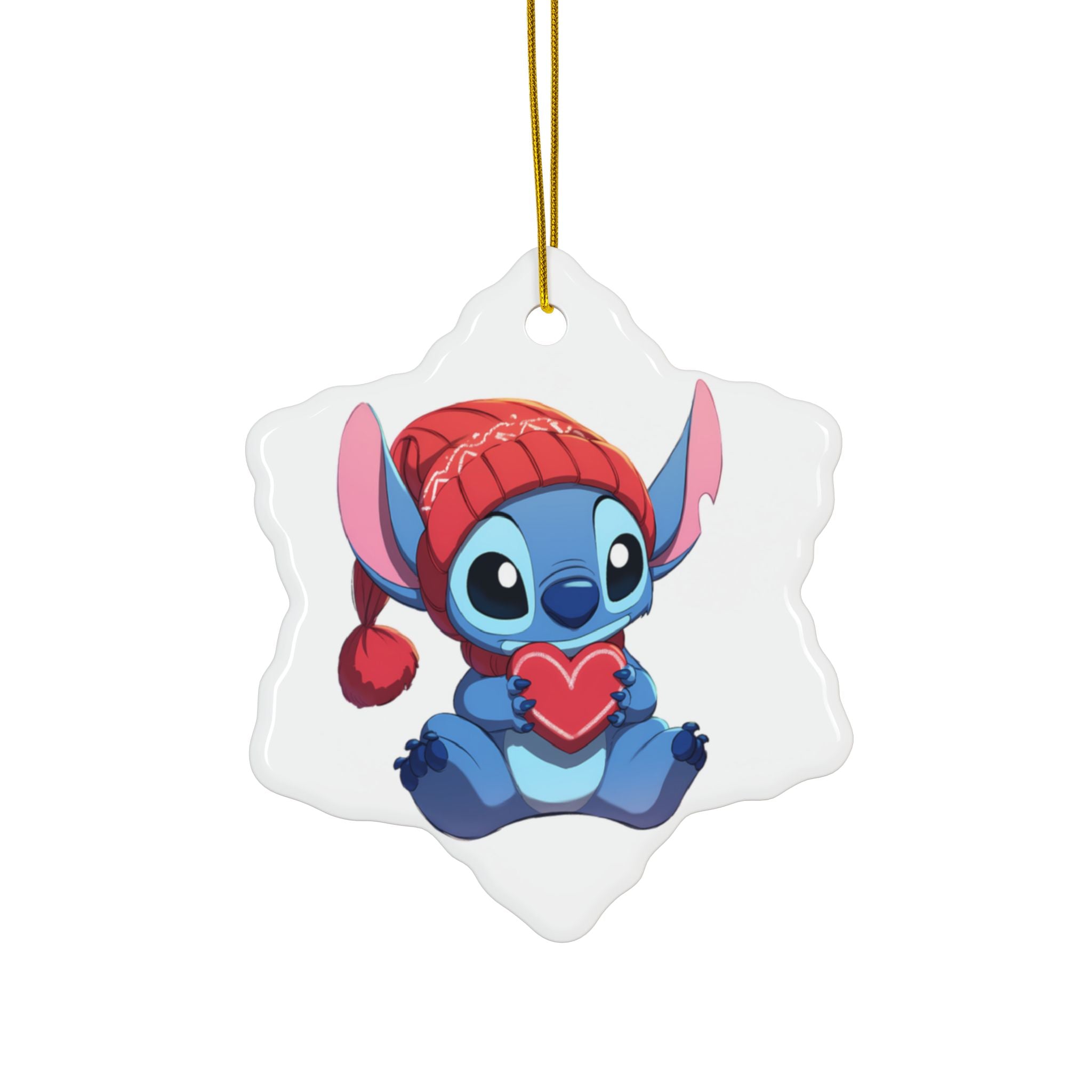 Stitch Ceramic Ornaments, 2-Side Print