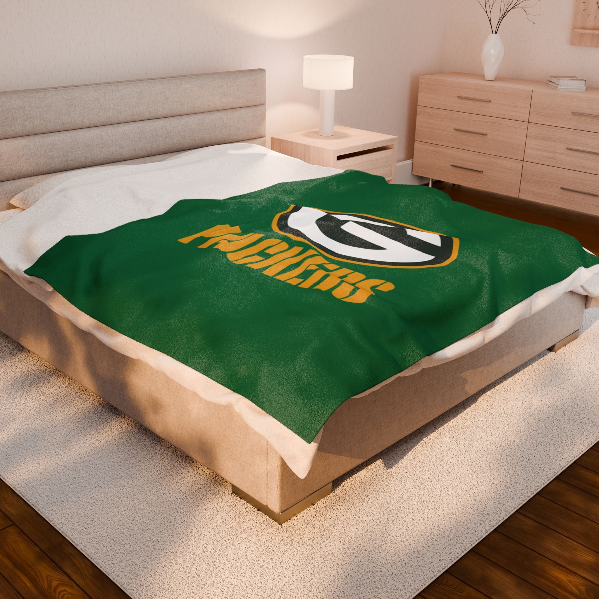 Green Bay Packers Velveteen Plush Blanket, NFL
