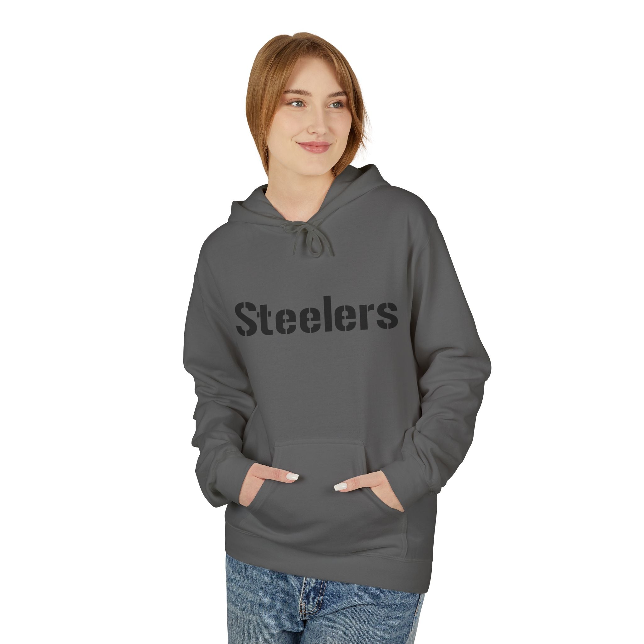 Cozy Steelers Fleece Hoodie, Unisex