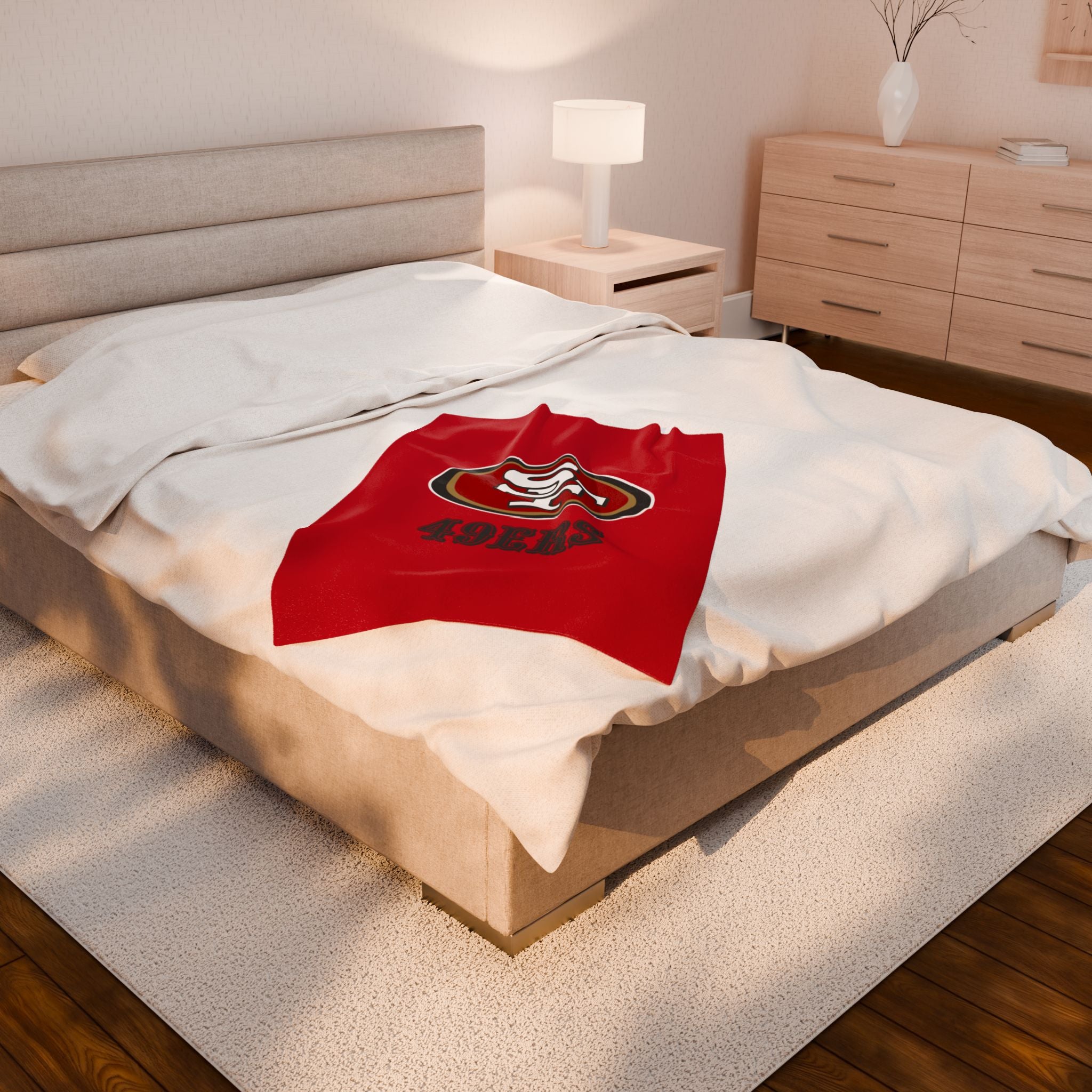49ers, Cozy Sports Plush Throw Blanket