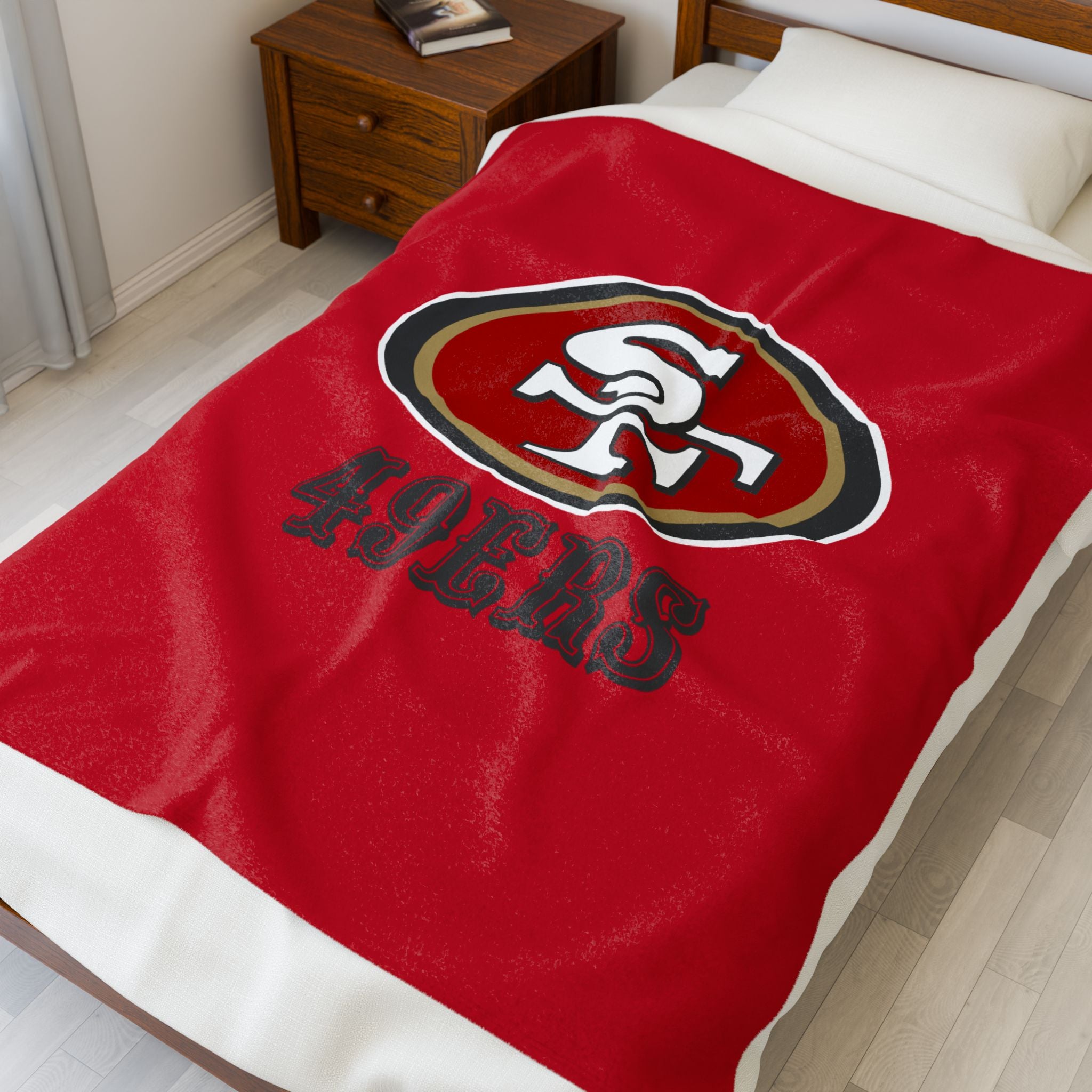 49ers, Cozy Sports Plush Throw Blanket