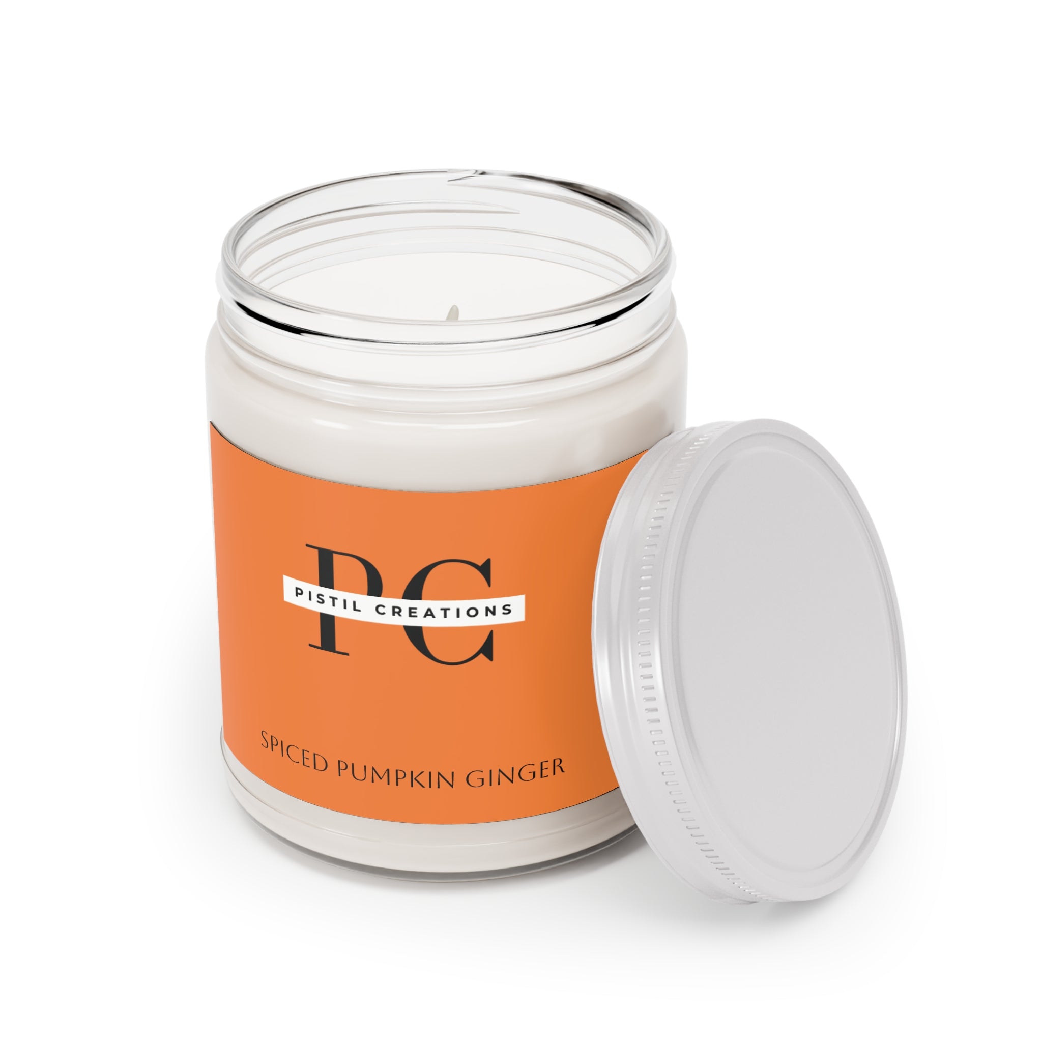 Spiced Pumpkin Ginger, Fresh Balsam pine, Vanilla, Scented Soy Candle