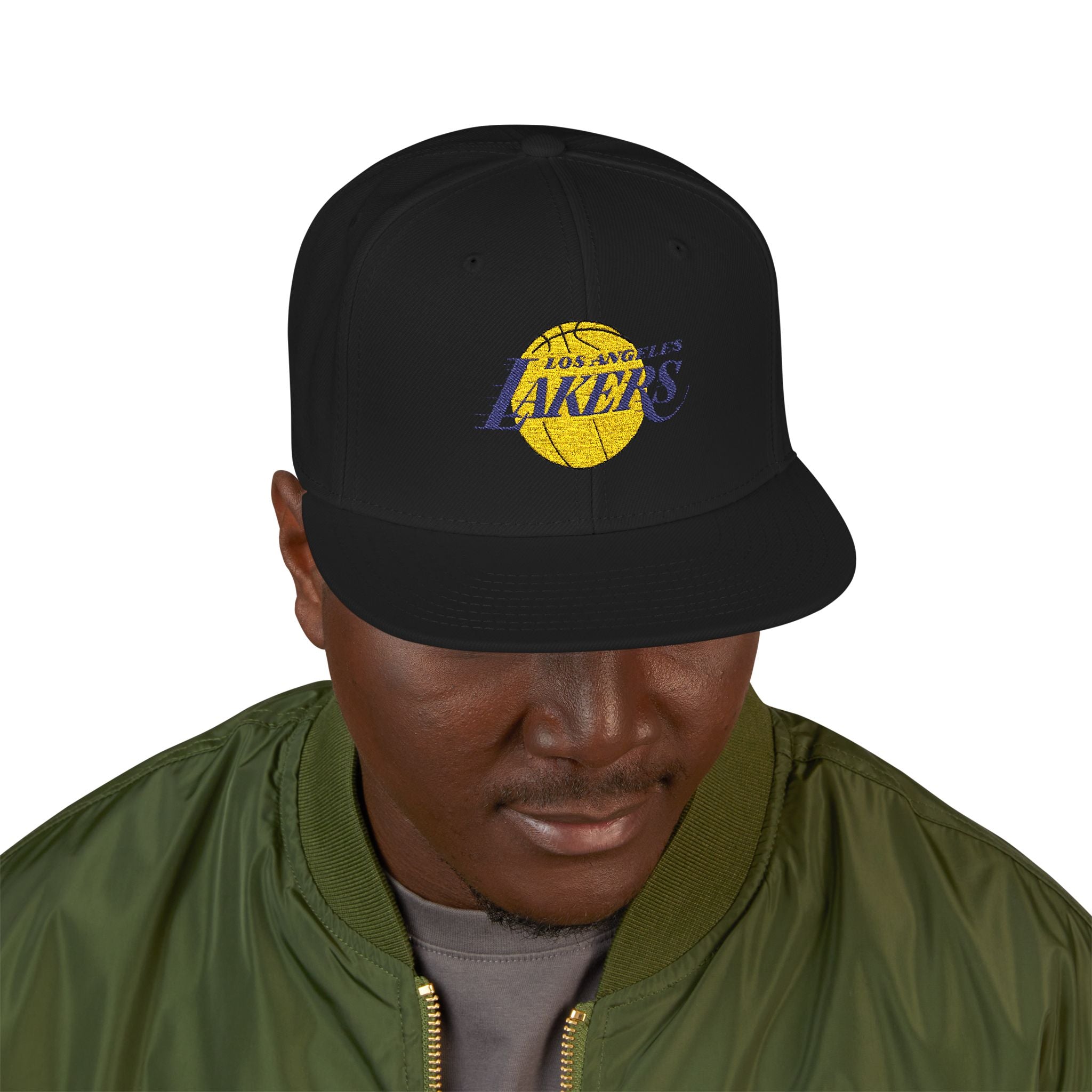 Lakers Embroidered Snapback Cap