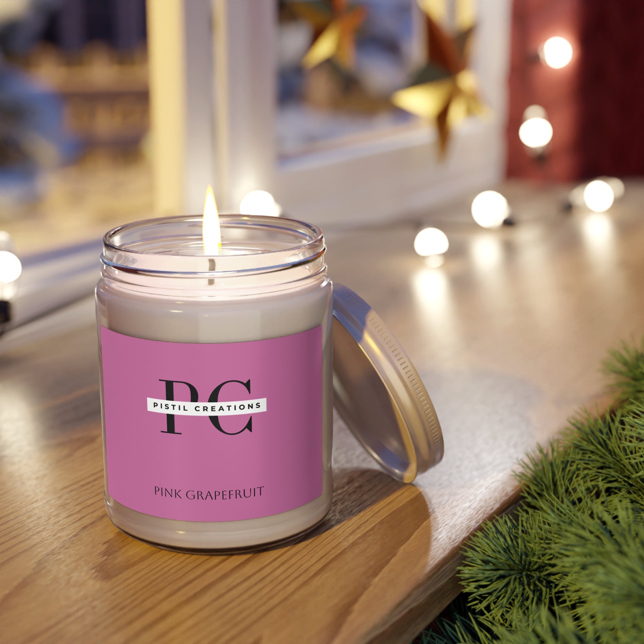 Spiced Pumpkin Ginger, Fresh Balsam pine, Vanilla, Scented Soy Candle