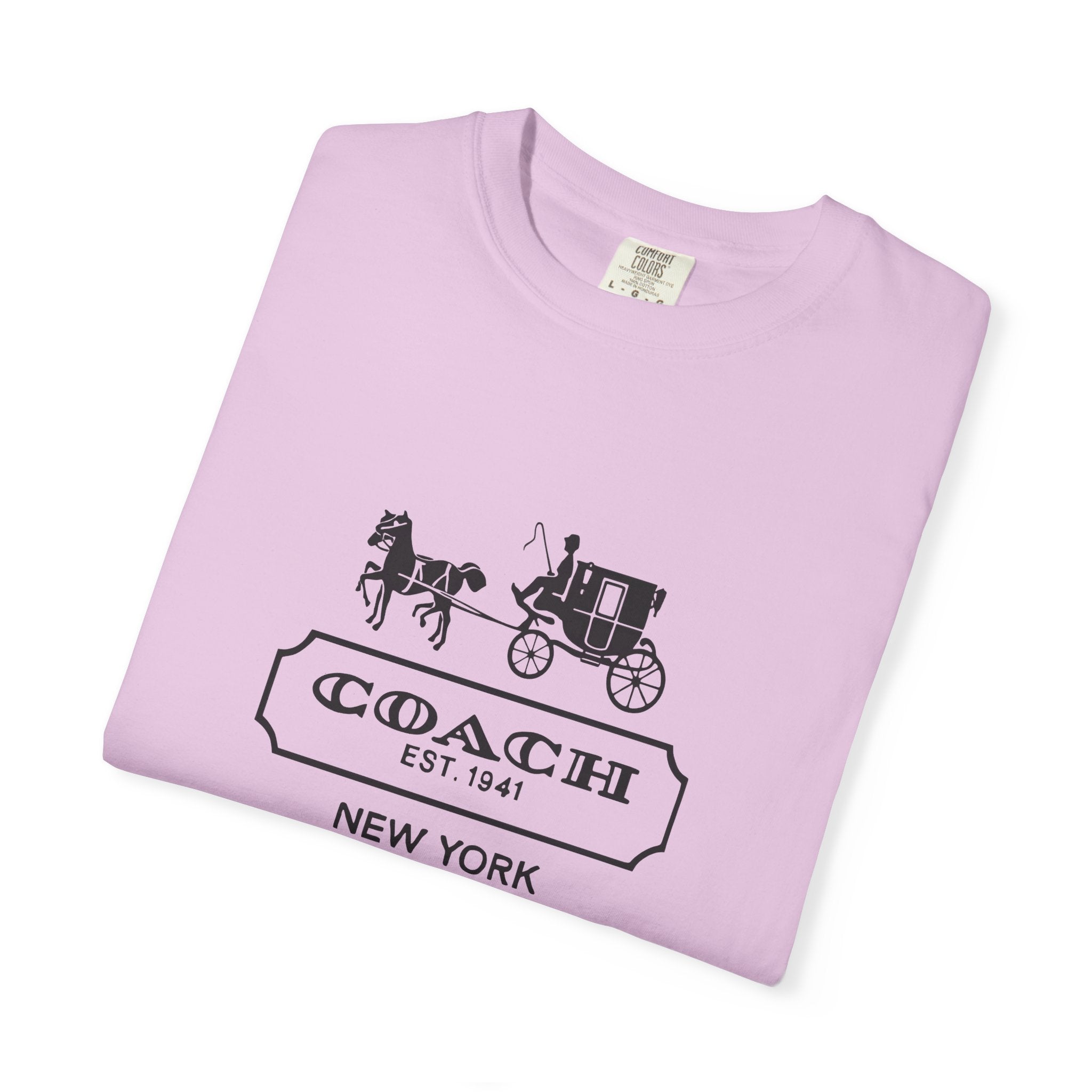 New York Coach Graphic Tee, Vintage-Inspired, Unisex