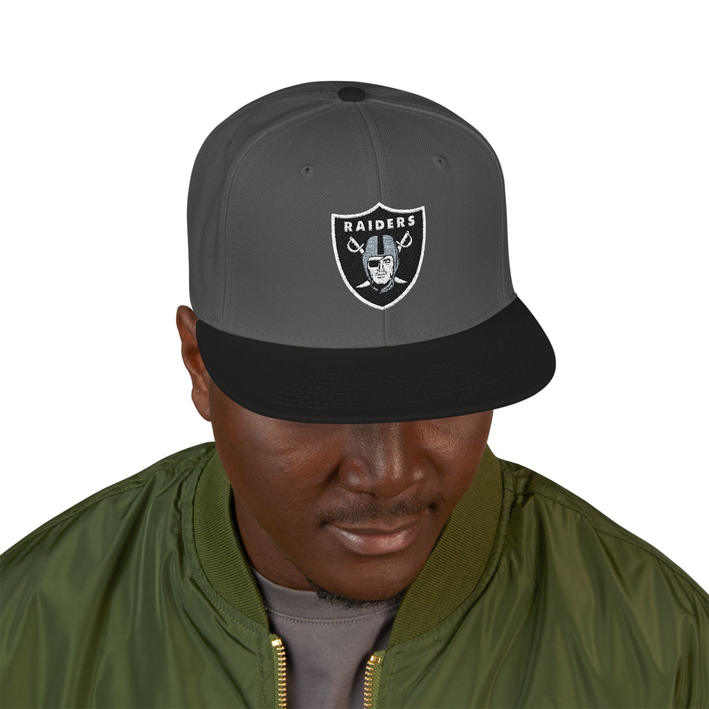 Raiders Embroidered Snapback Hat