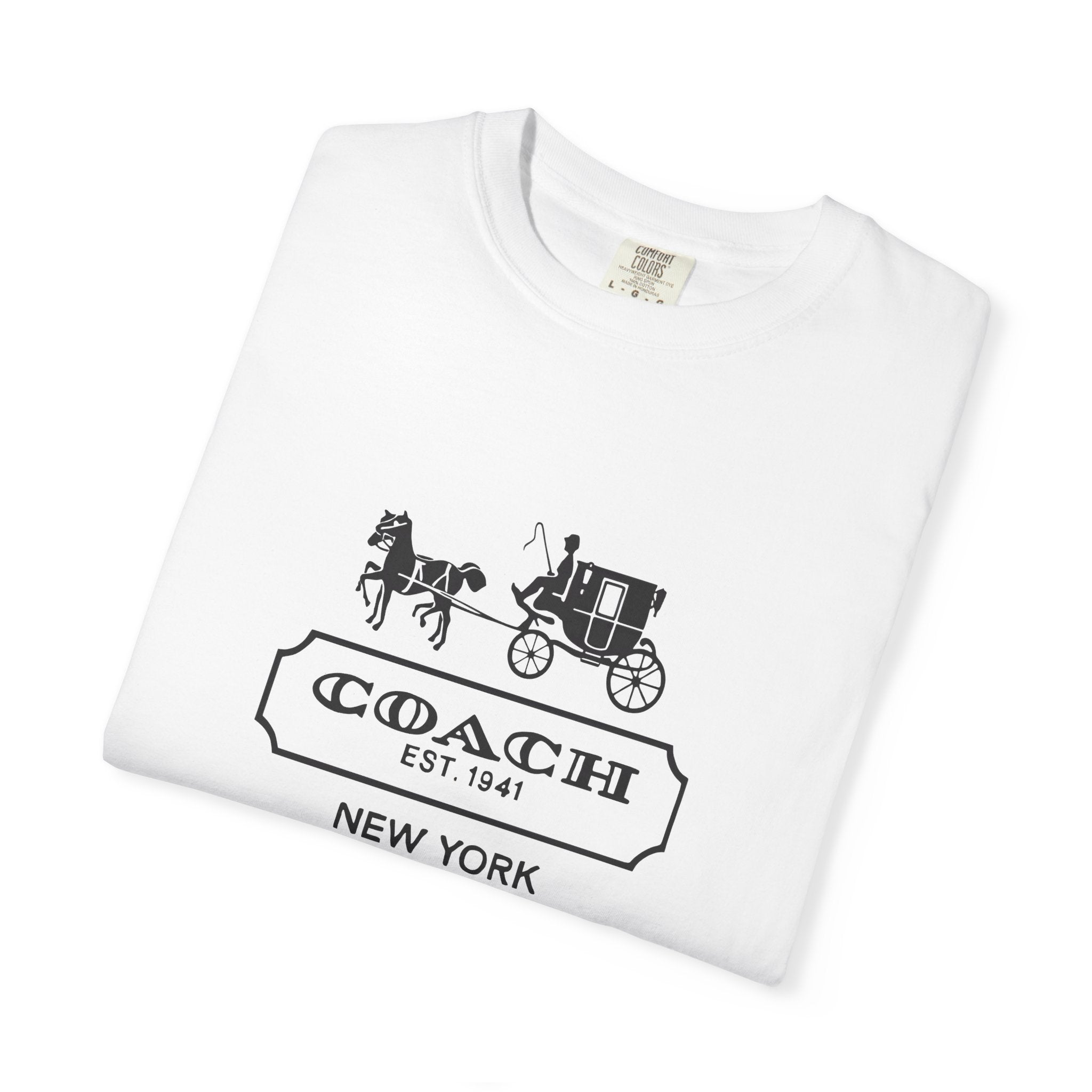 New York Coach Graphic Tee, Vintage-Inspired, Unisex