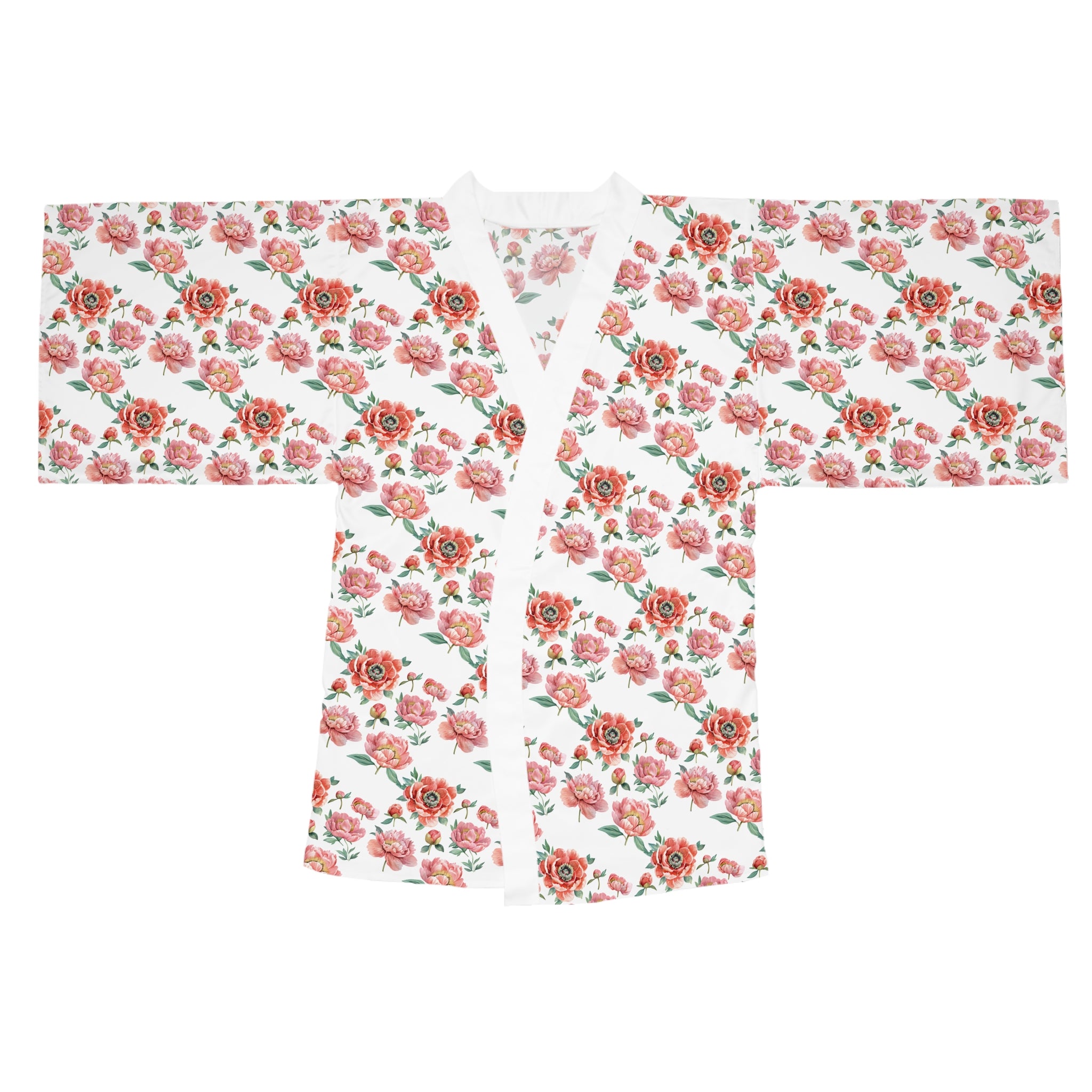 Floral Long Sleeve Kimono Robe