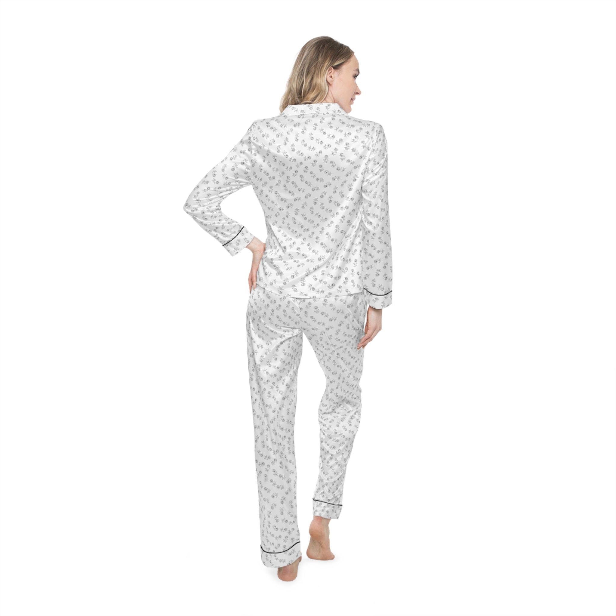 Elegant Women's Satin Pajamas