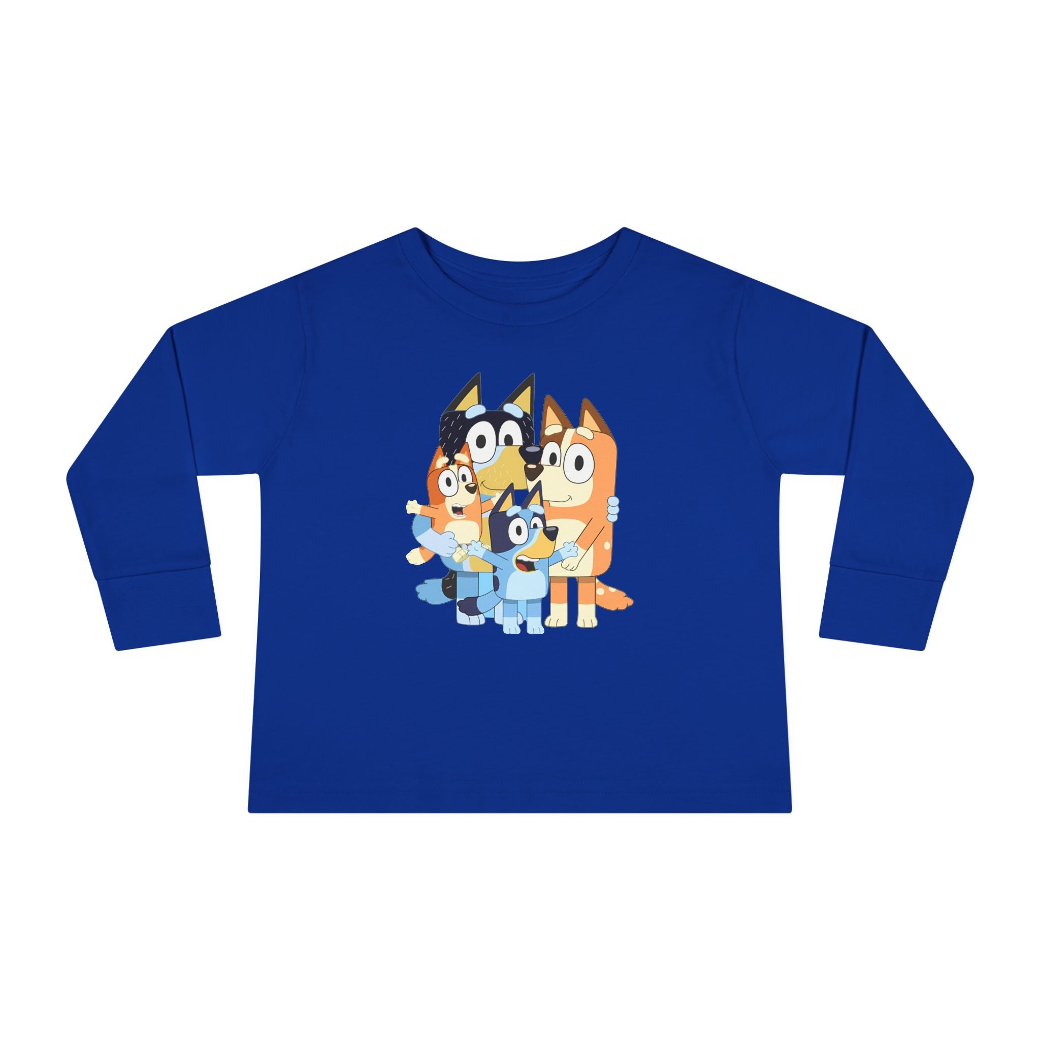 Cute Bluey Family, Toddler Long Sleeve Tee