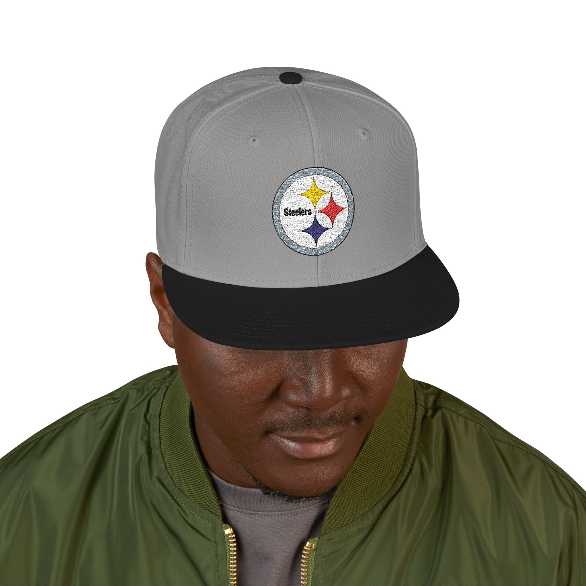 Steelers Embroidered Snapback Cap