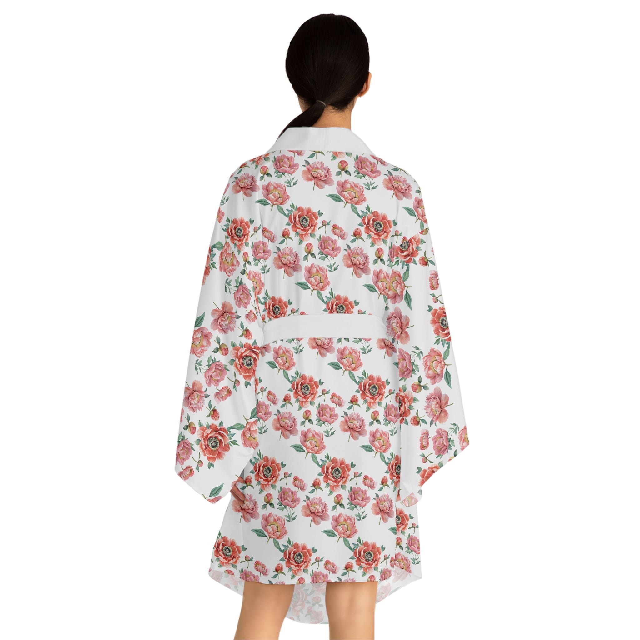 Floral Long Sleeve Kimono Robe