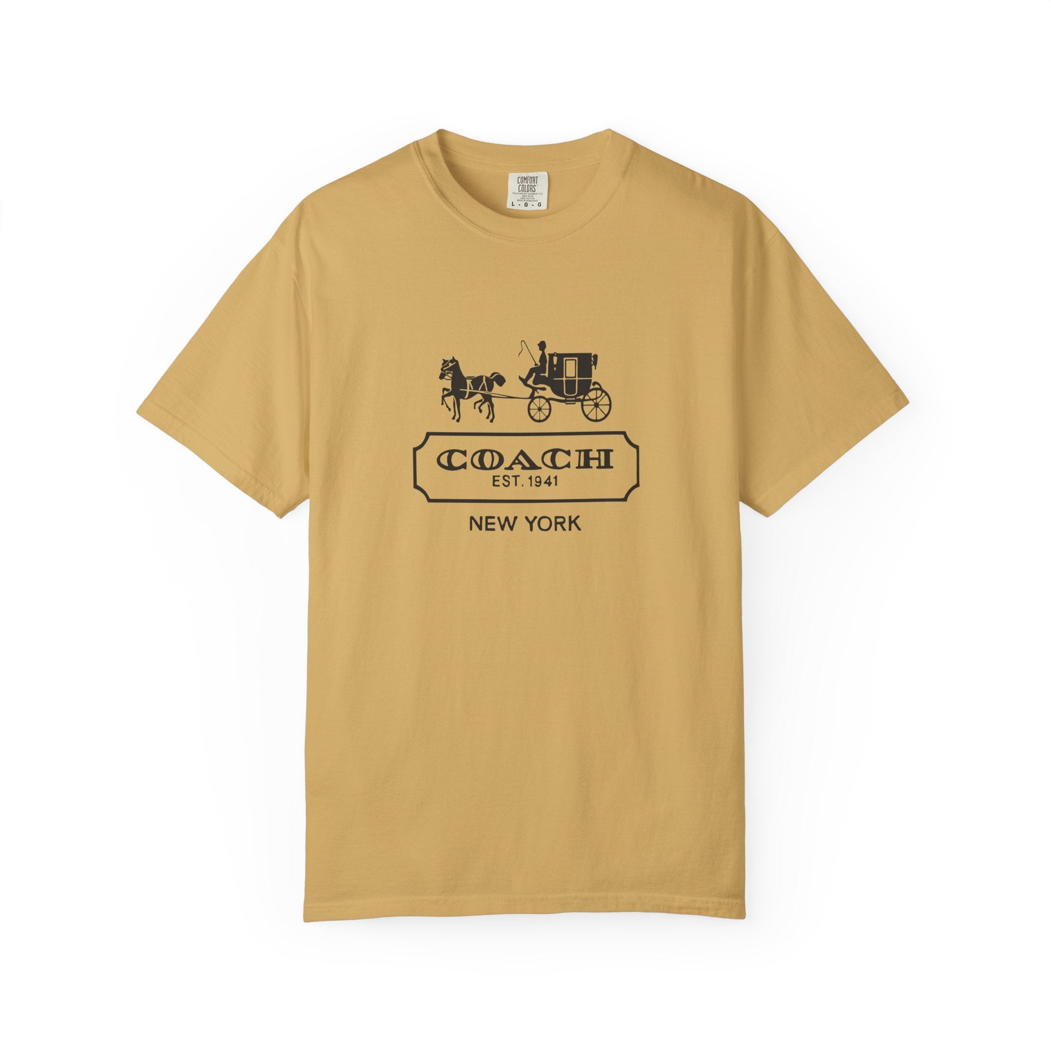 New York Coach Graphic Tee, Vintage-Inspired, Unisex