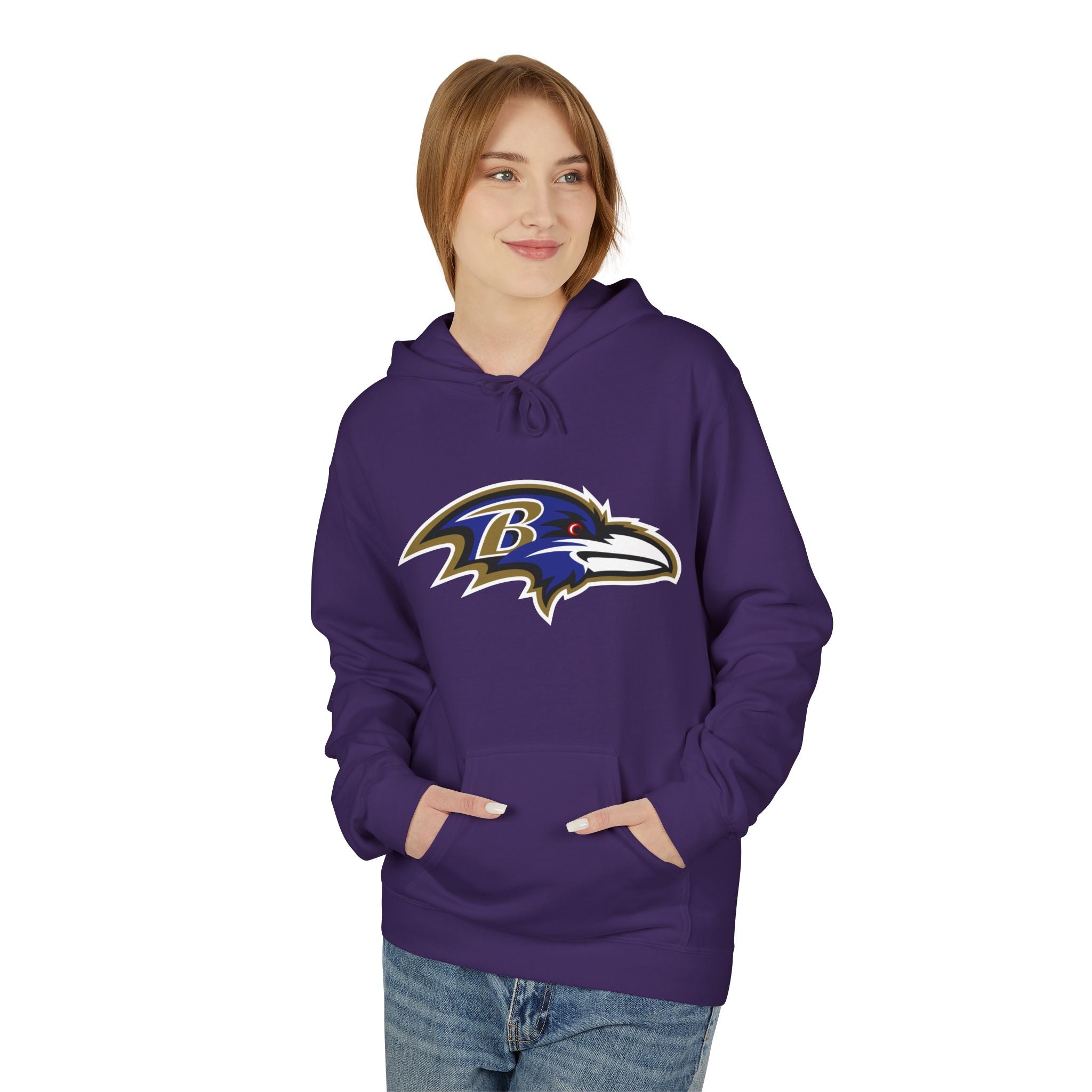 Ravens Fleece Hoodie, Unisex