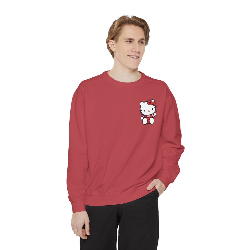 Hello Kitty Unisex Garment-Dyed Sweatshirt
