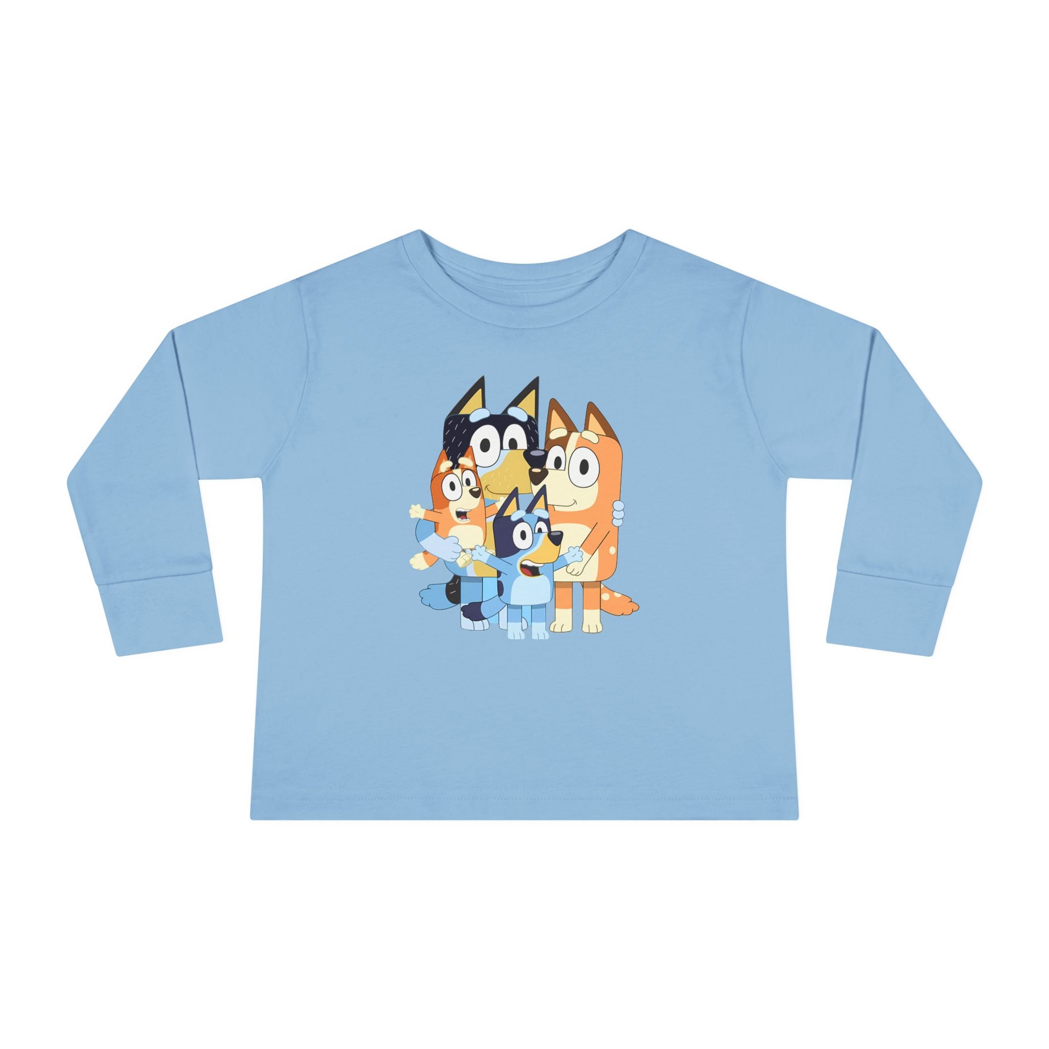 Cute Bluey Family, Toddler Long Sleeve Tee