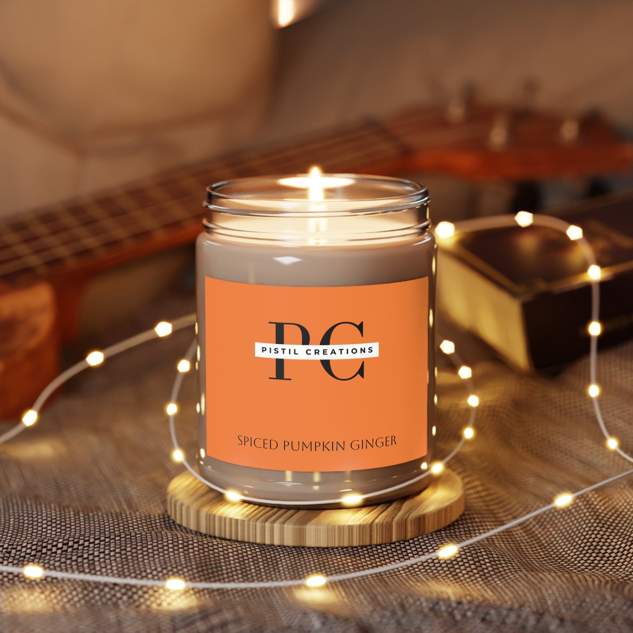 Spiced Pumpkin Ginger, Fresh Balsam pine, Vanilla, Scented Soy Candle