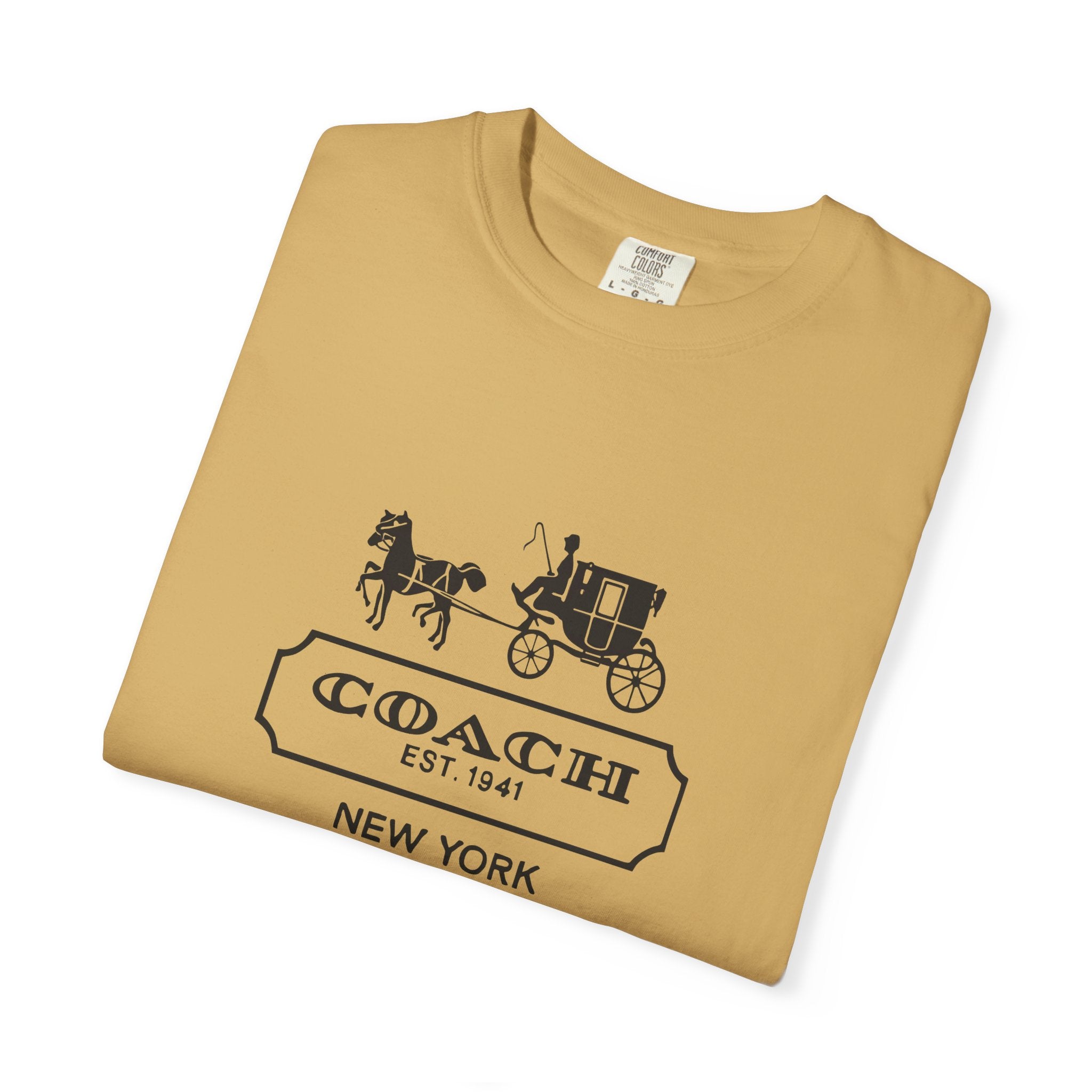 New York Coach Graphic Tee, Vintage-Inspired, Unisex