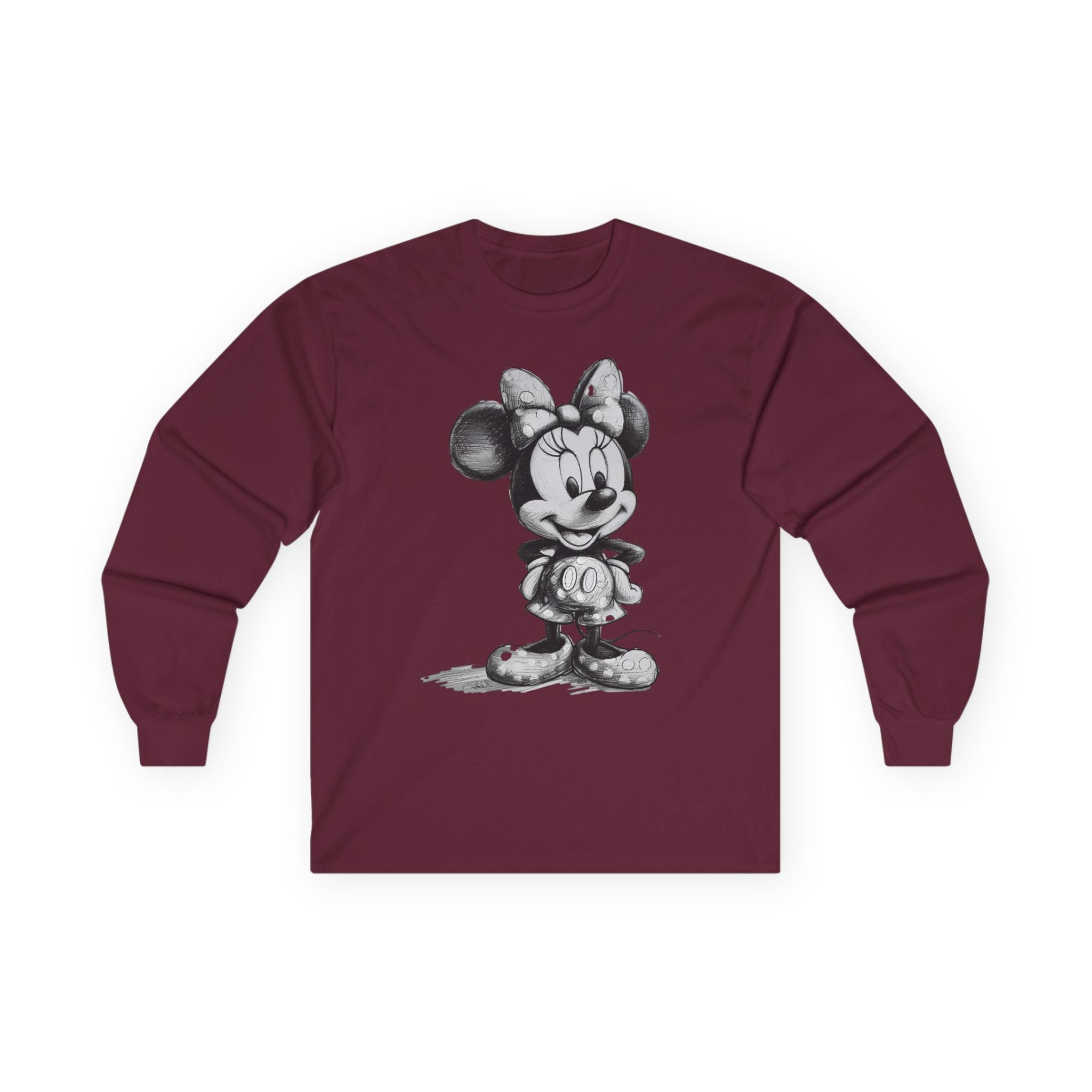 Cute Minnie Mouse Long Sleeve Tee