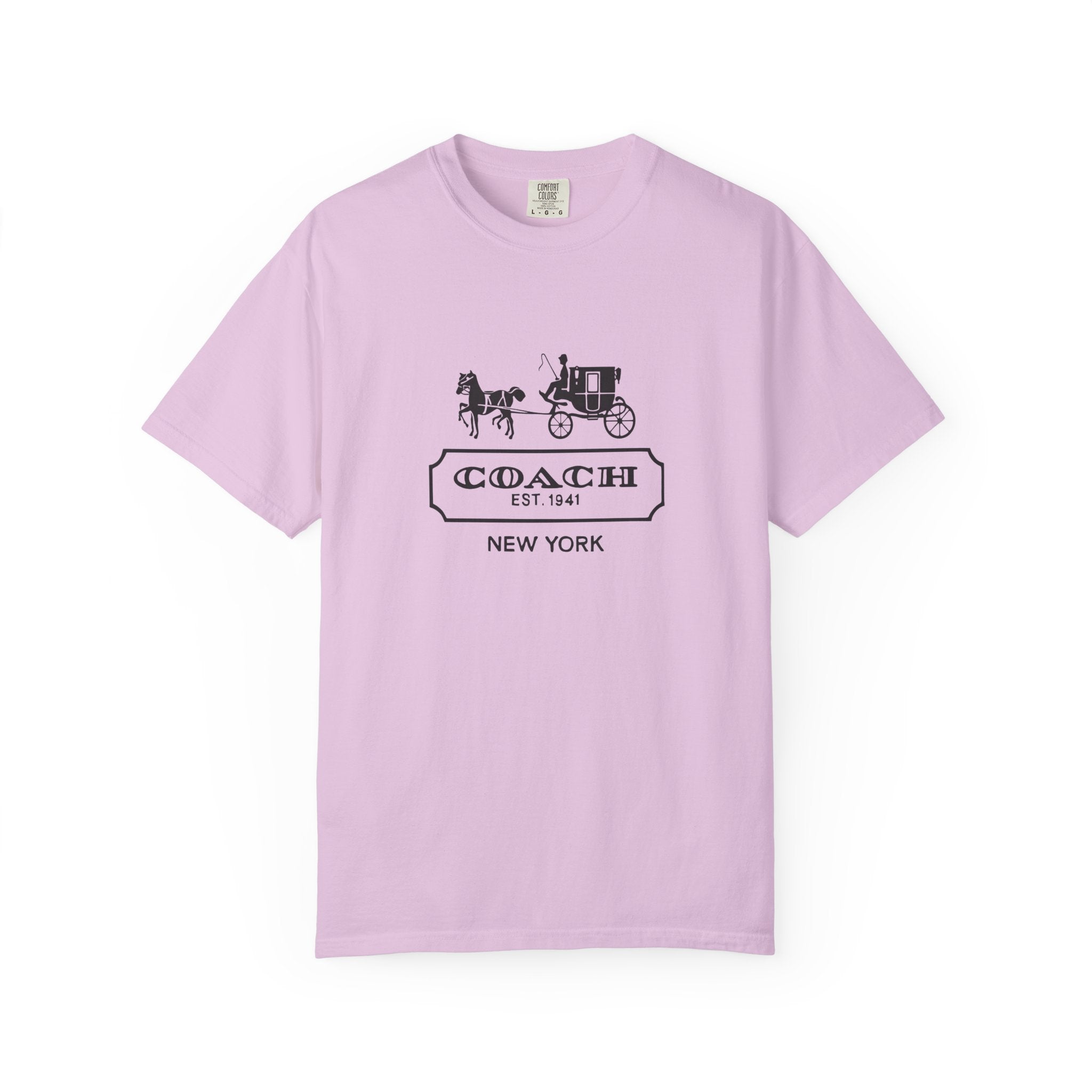 New York Coach Graphic Tee, Vintage-Inspired, Unisex