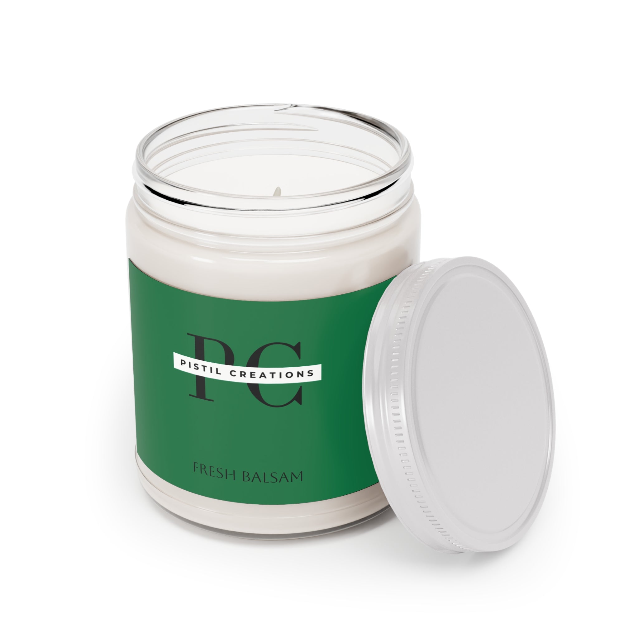 Spiced Pumpkin Ginger, Fresh Balsam pine, Vanilla, Scented Soy Candle