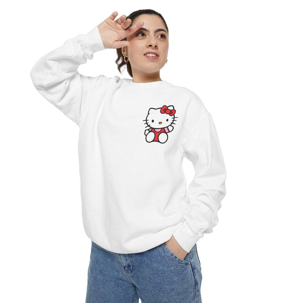 Hello Kitty Unisex Garment-Dyed Sweatshirt