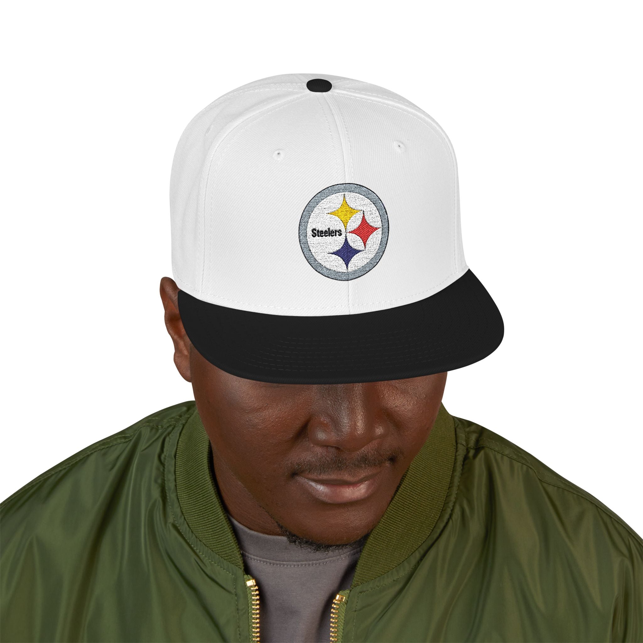 Steelers Embroidered Snapback Cap