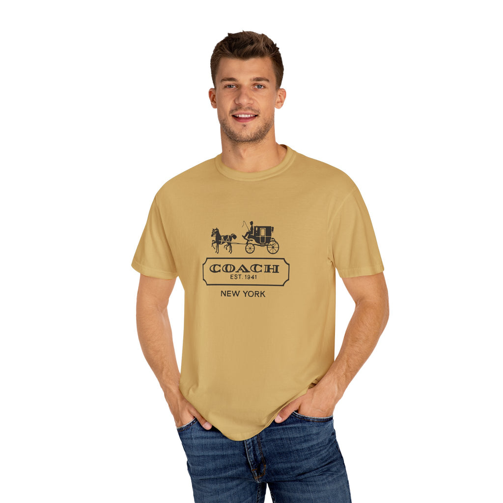 New York Coach Graphic Tee, Vintage-Inspired, Unisex