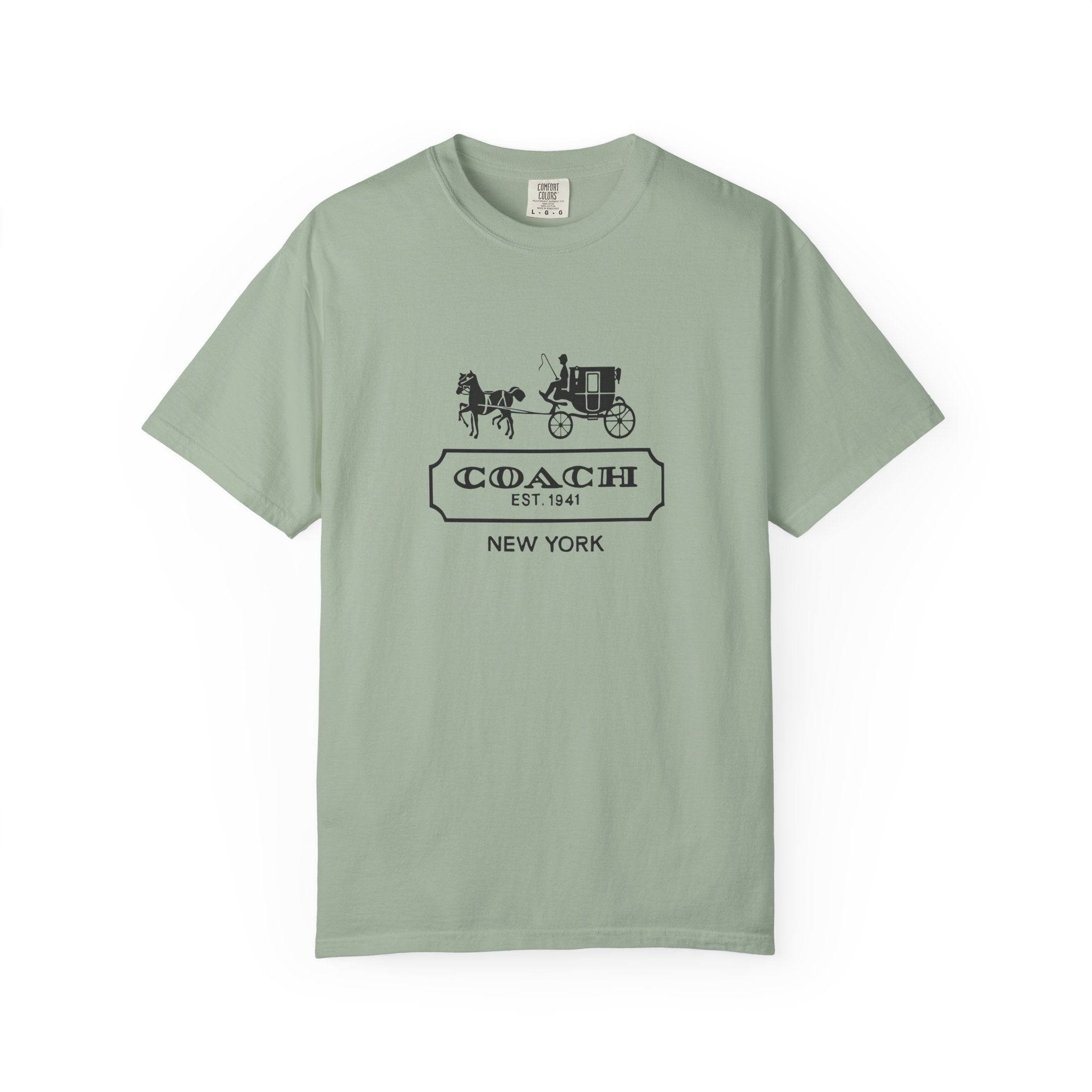 New York Coach Graphic Tee, Vintage-Inspired, Unisex