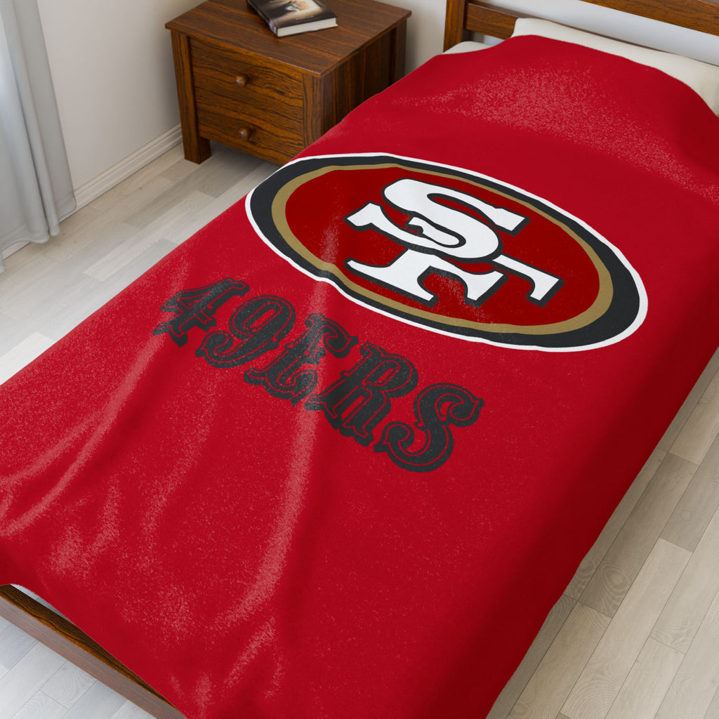 49ers, Cozy Sports Plush Throw Blanket