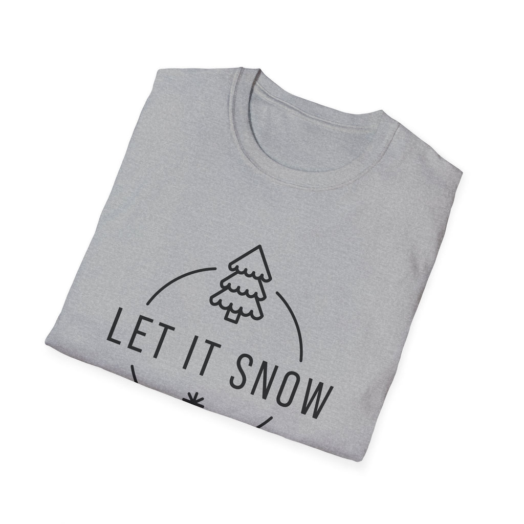 Winter Vibes 'Let It Snow' Unisex Softstyle T-Shirt
