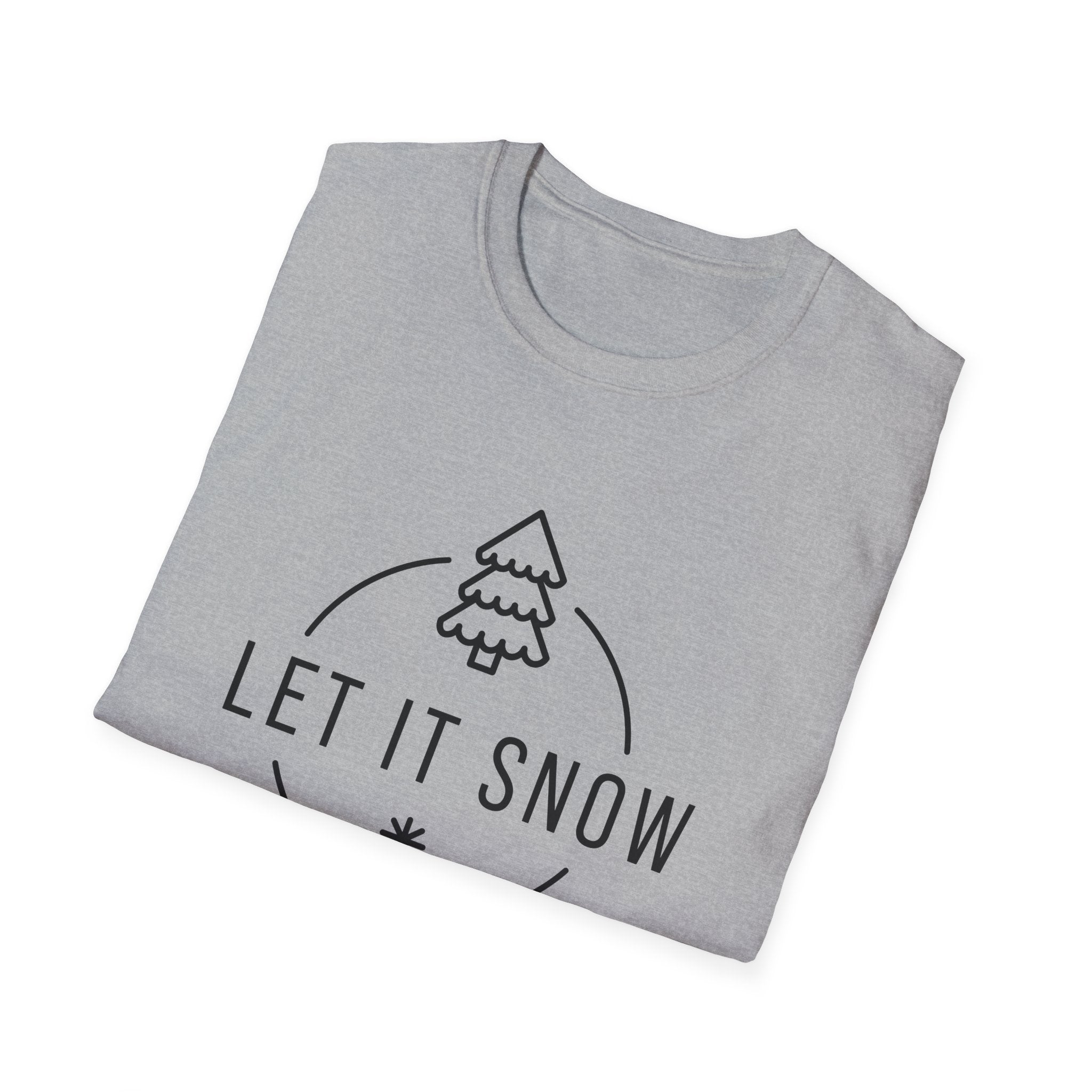 Winter Vibes 'Let It Snow' Unisex Softstyle T-Shirt
