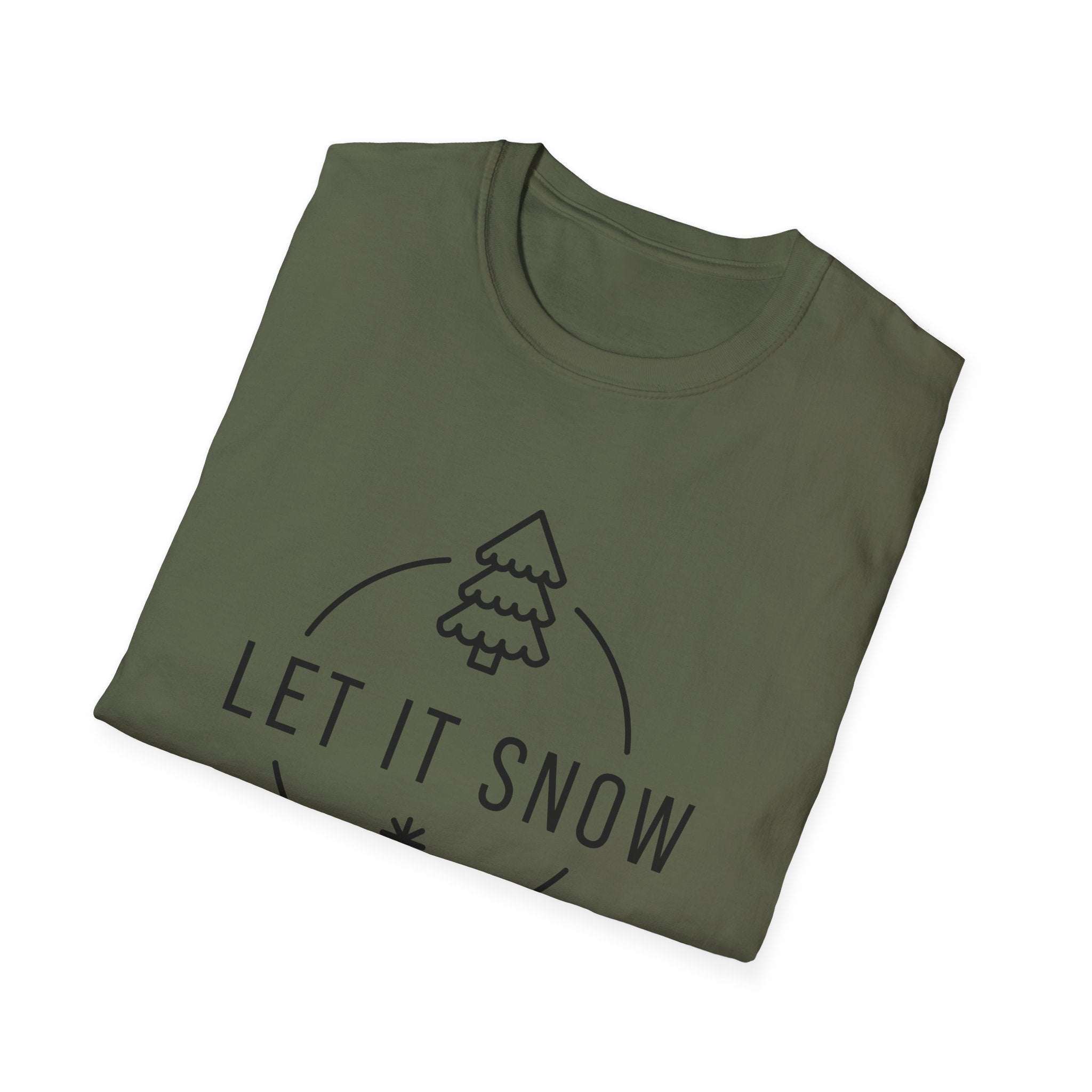 Winter Vibes 'Let It Snow' Unisex Softstyle T-Shirt