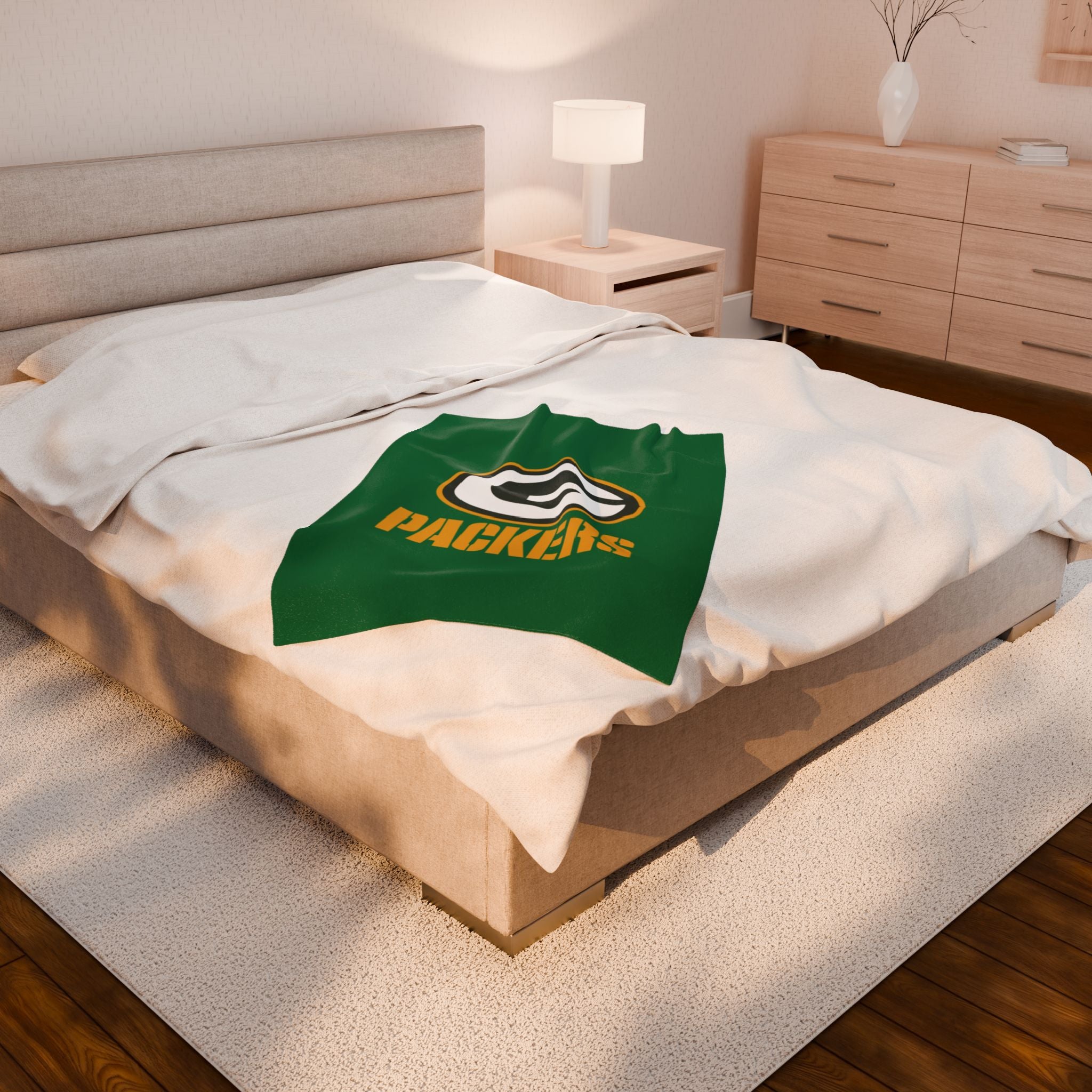Green Bay Packers Velveteen Plush Blanket, NFL