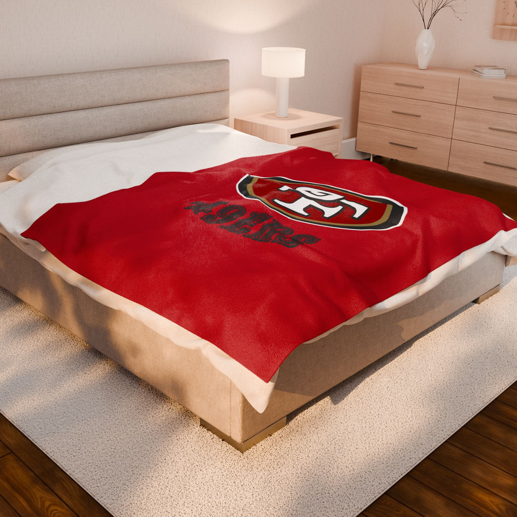 49ers, Cozy Sports Plush Throw Blanket