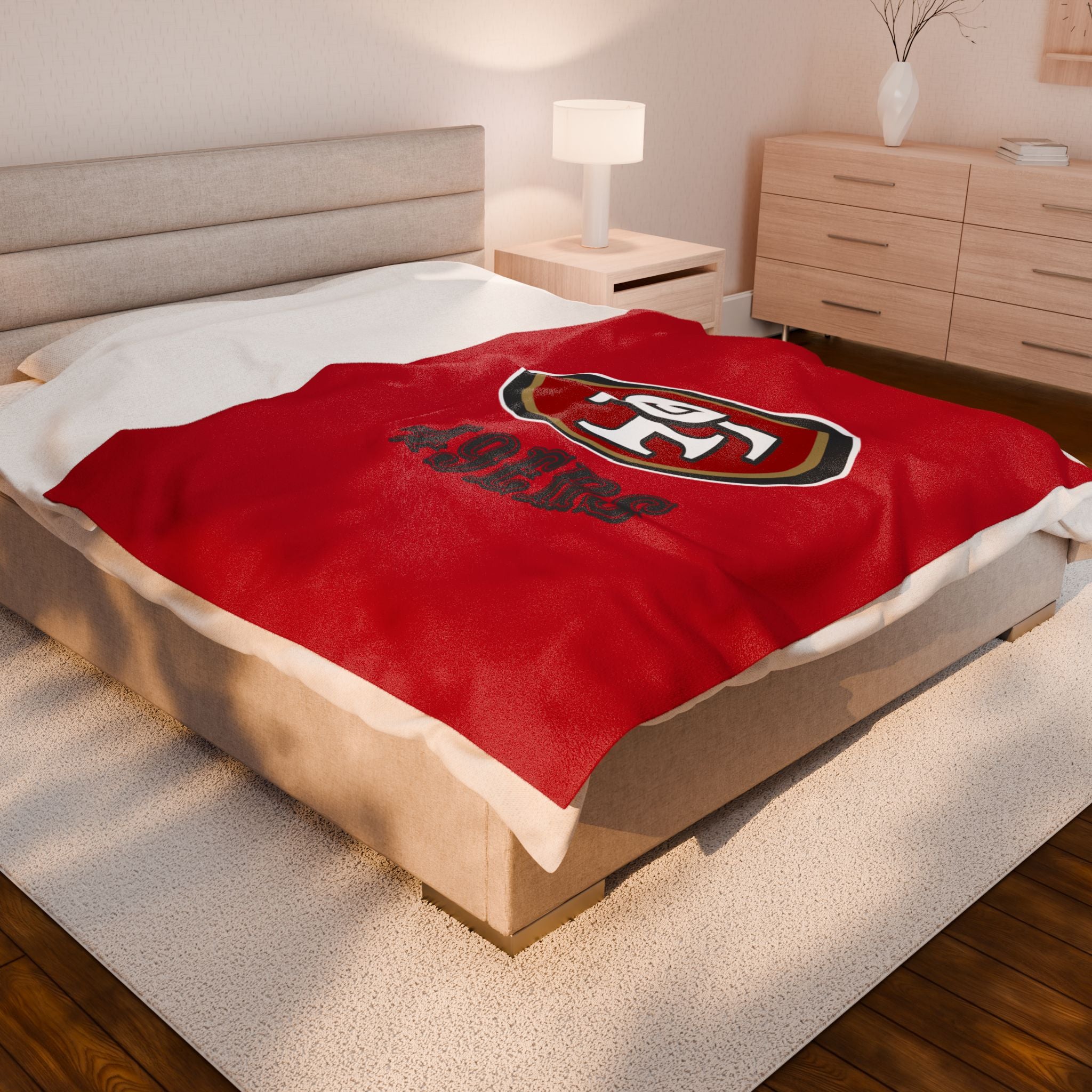 49ers, Cozy Sports Plush Throw Blanket